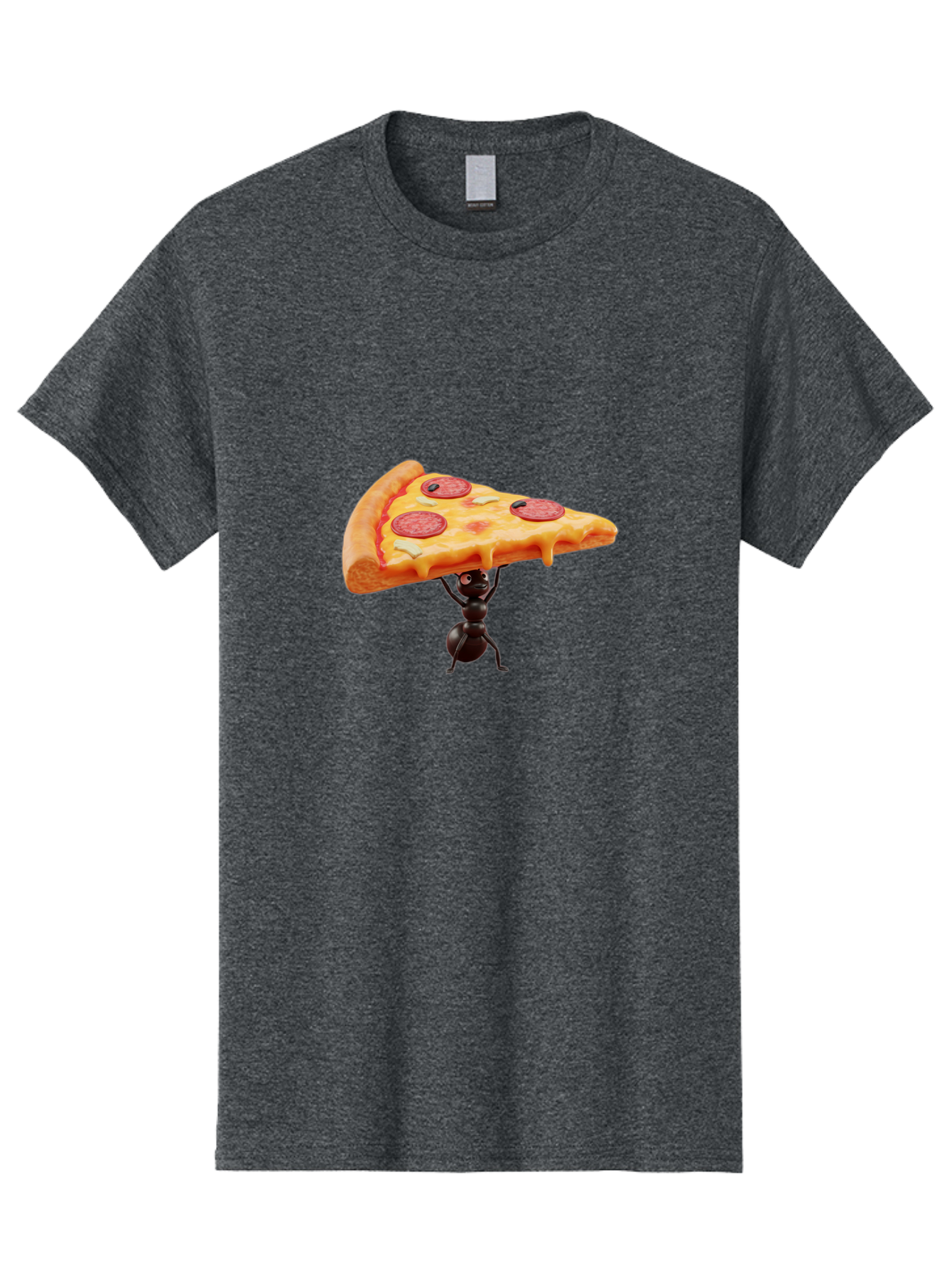 Ant-Lifting-Pizza-Slice Men'S Graphic Tee, 100% Cotton, Comfortable Casual Summer Wear, Machine Washable, Vintage Camera, Old Camera, Antique Camera, Black Camera, Classic Photography, Photography Equipment, Nostalgic Device, Film Camera, Bah447 5