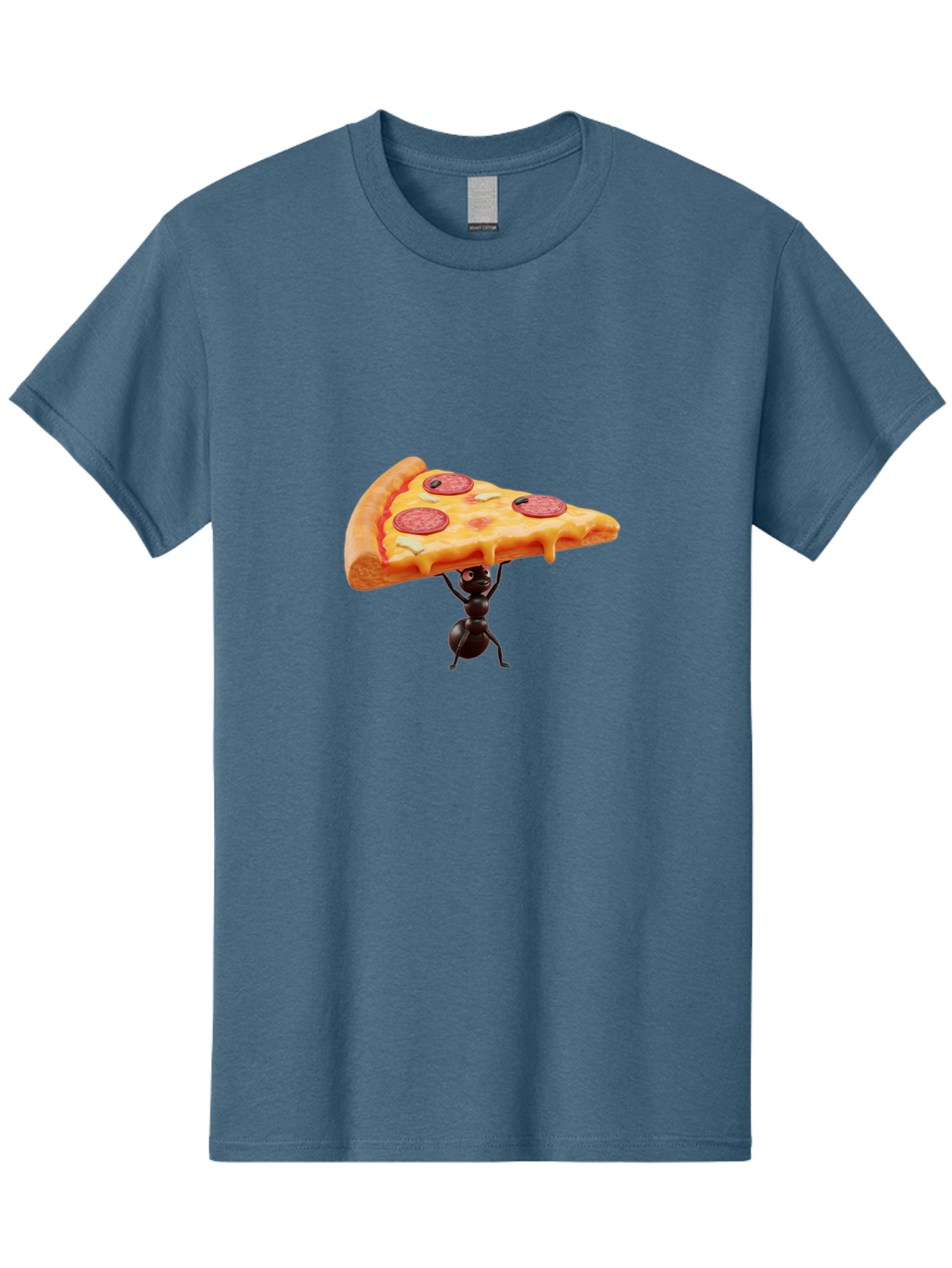 Ant-Lifting-Pizza-Slice Men'S Graphic Tee, 100% Cotton, Comfortable Casual Summer Wear, Machine Washable, Vintage Camera, Old Camera, Antique Camera, Black Camera, Classic Photography, Photography Equipment, Nostalgic Device, Film Camera, Bah447 9