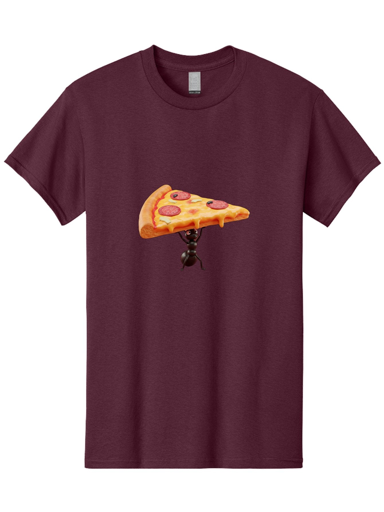 Ant-Lifting-Pizza-Slice Men'S Graphic Tee, 100% Cotton, Comfortable Casual Summer Wear, Machine Washable, Vintage Camera, Old Camera, Antique Camera, Black Camera, Classic Photography, Photography Equipment, Nostalgic Device, Film Camera, Bah447 12