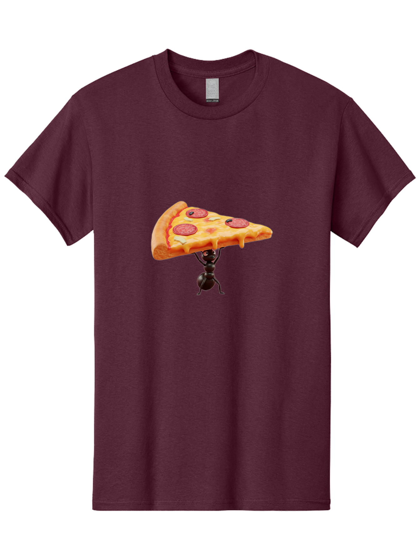Ant-Lifting-Pizza-Slice Men'S Graphic Tee, 100% Cotton, Comfortable Casual Summer Wear, Machine Washable, Vintage Camera, Old Camera, Antique Camera, Black Camera, Classic Photography, Photography Equipment, Nostalgic Device, Film Camera, Bah447 3