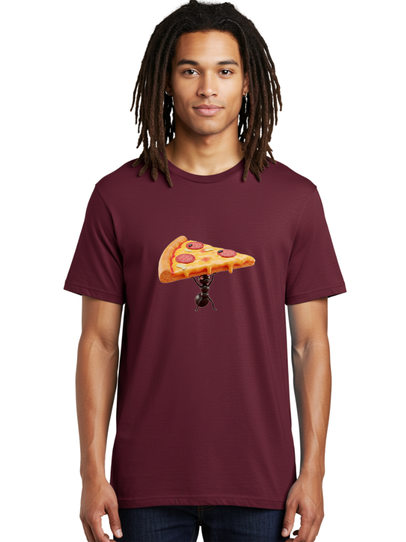 Ant-Lifting-Pizza-Slice Men'S Graphic Tee, 100% Cotton, Comfortable Casual Summer Wear, Machine Washable, Vintage Camera, Old Camera, Antique Camera, Black Camera, Classic Photography, Photography Equipment, Nostalgic Device, Film Camera, Bah447 18