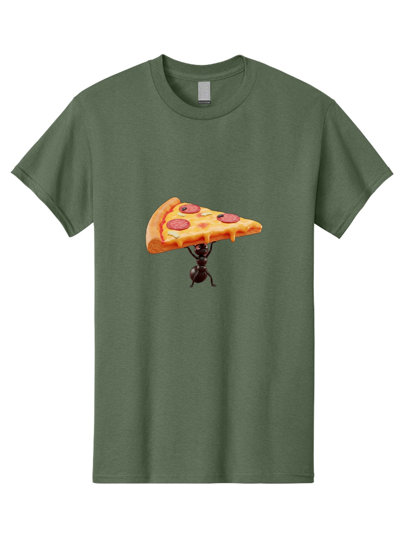 Ant-Lifting-Pizza-Slice Men'S Graphic Tee, 100% Cotton, Comfortable Casual Summer Wear, Machine Washable, Vintage Camera, Old Camera, Antique Camera, Black Camera, Classic Photography, Photography Equipment, Nostalgic Device, Film Camera, Bah447