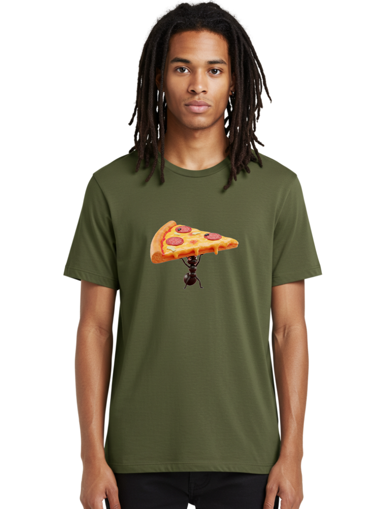 Ant-Lifting-Pizza-Slice Men'S Graphic Tee, 100% Cotton, Comfortable Casual Summer Wear, Machine Washable, Vintage Camera, Old Camera, Antique Camera, Black Camera, Classic Photography, Photography Equipment, Nostalgic Device, Film Camera, Bah447 26