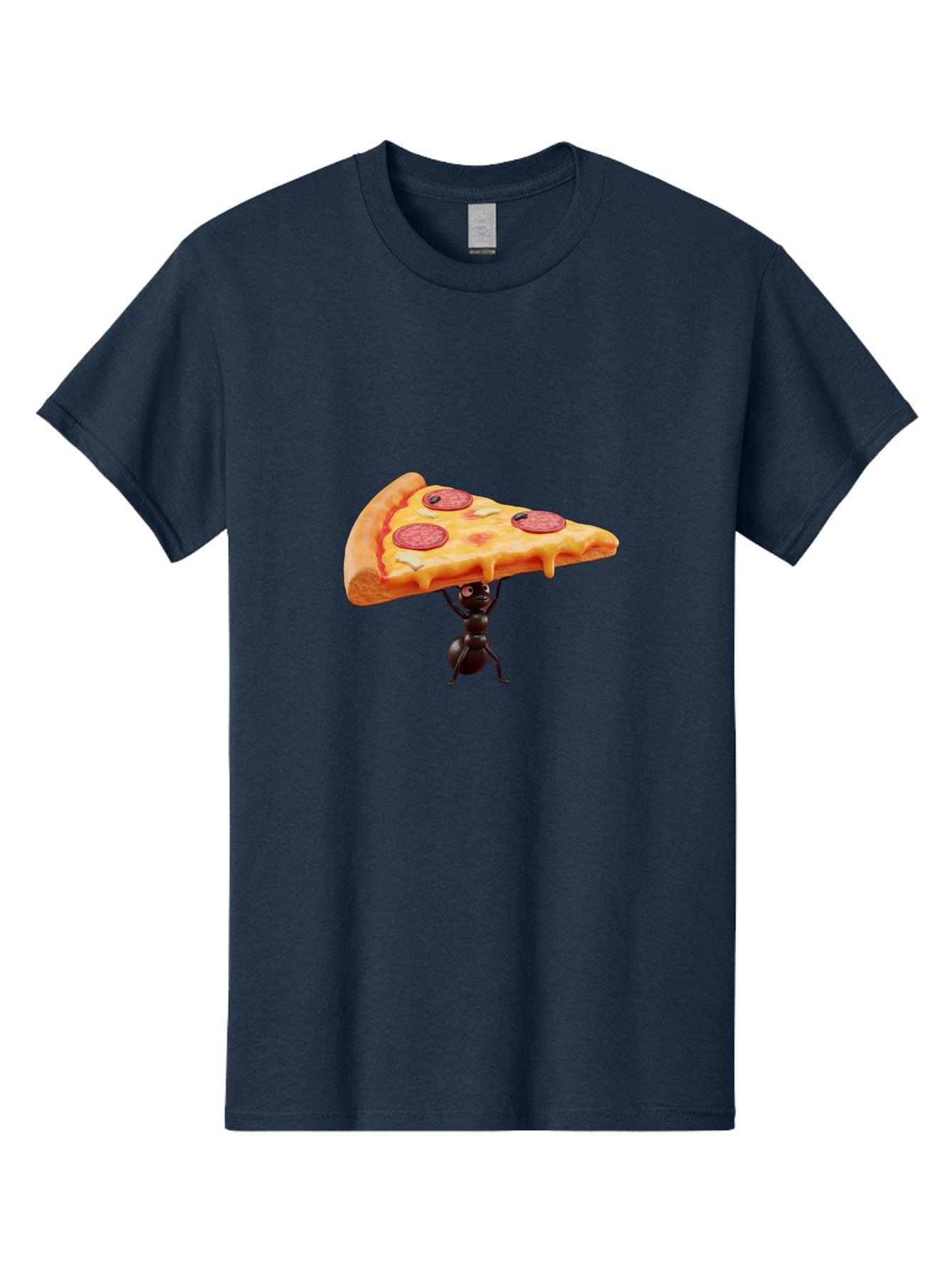 Ant-Lifting-Pizza-Slice Men'S Graphic Tee, 100% Cotton, Comfortable Casual Summer Wear, Machine Washable, Vintage Camera, Old Camera, Antique Camera, Black Camera, Classic Photography, Photography Equipment, Nostalgic Device, Film Camera, Bah447 5