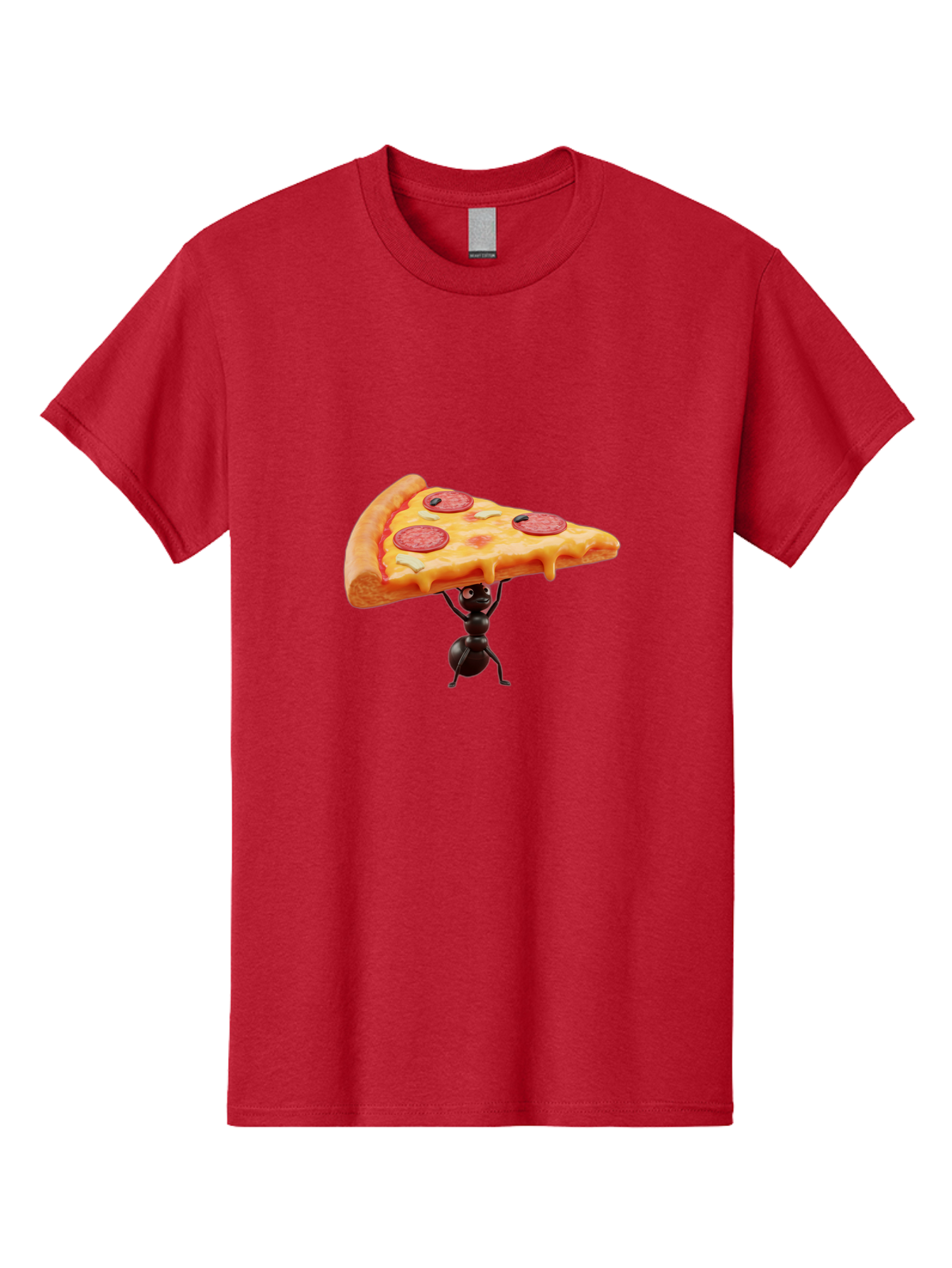 Ant-Lifting-Pizza-Slice Men'S Graphic Tee, 100% Cotton, Comfortable Casual Summer Wear, Machine Washable, Vintage Camera, Old Camera, Antique Camera, Black Camera, Classic Photography, Photography Equipment, Nostalgic Device, Film Camera, Bah447 7