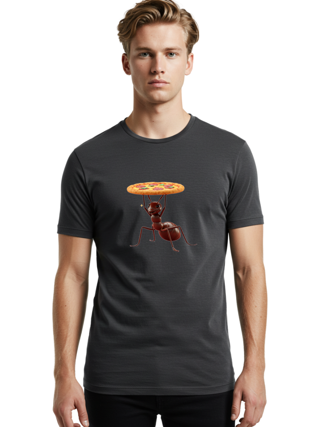 Ant-Lifting-Pizza Men'S Graphic Tee, 100% Cotton, Comfortable Casual Summer Wear, Machine Washable, Vintage Camera, Old Camera, Antique Camera, Black Camera, Classic Photography, Photography Equipment, Nostalgic Device, Film Camera, Camera Art Bah448 28