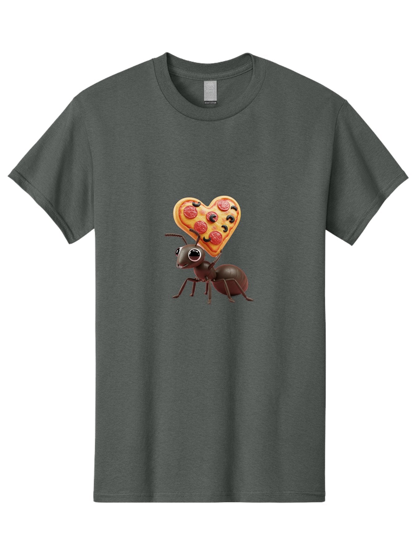 Ant-With-Heart-Shaped-Pizza Men'S Graphic Tee, 100% Cotton, Comfortable Casual Summer Wear, Machine Washable, Vintage Camera, Old Camera, Antique Camera, Black Camera, Classic Photography, Photography Equipment, Nostalgic Device, Film Camera, Bah449 3