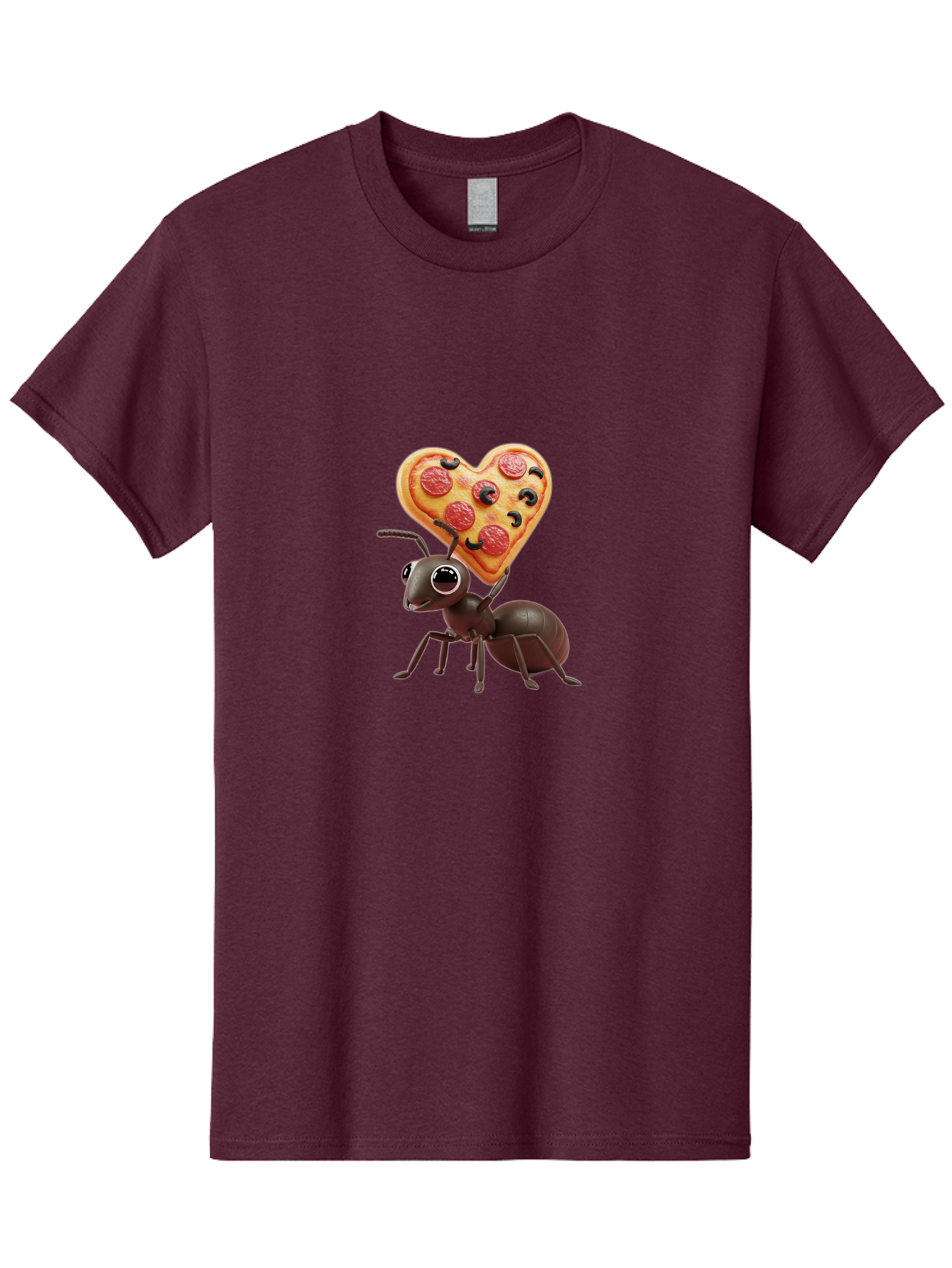 Ant-With-Heart-Shaped-Pizza Men'S Graphic Tee, 100% Cotton, Comfortable Casual Summer Wear, Machine Washable, Vintage Camera, Old Camera, Antique Camera, Black Camera, Classic Photography, Photography Equipment, Nostalgic Device, Film Camera, Bah449 6