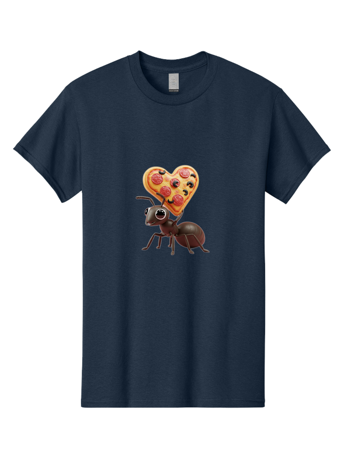 Ant-With-Heart-Shaped-Pizza Men'S Graphic Tee, 100% Cotton, Comfortable Casual Summer Wear, Machine Washable, Vintage Camera, Old Camera, Antique Camera, Black Camera, Classic Photography, Photography Equipment, Nostalgic Device, Film Camera, Bah449 3