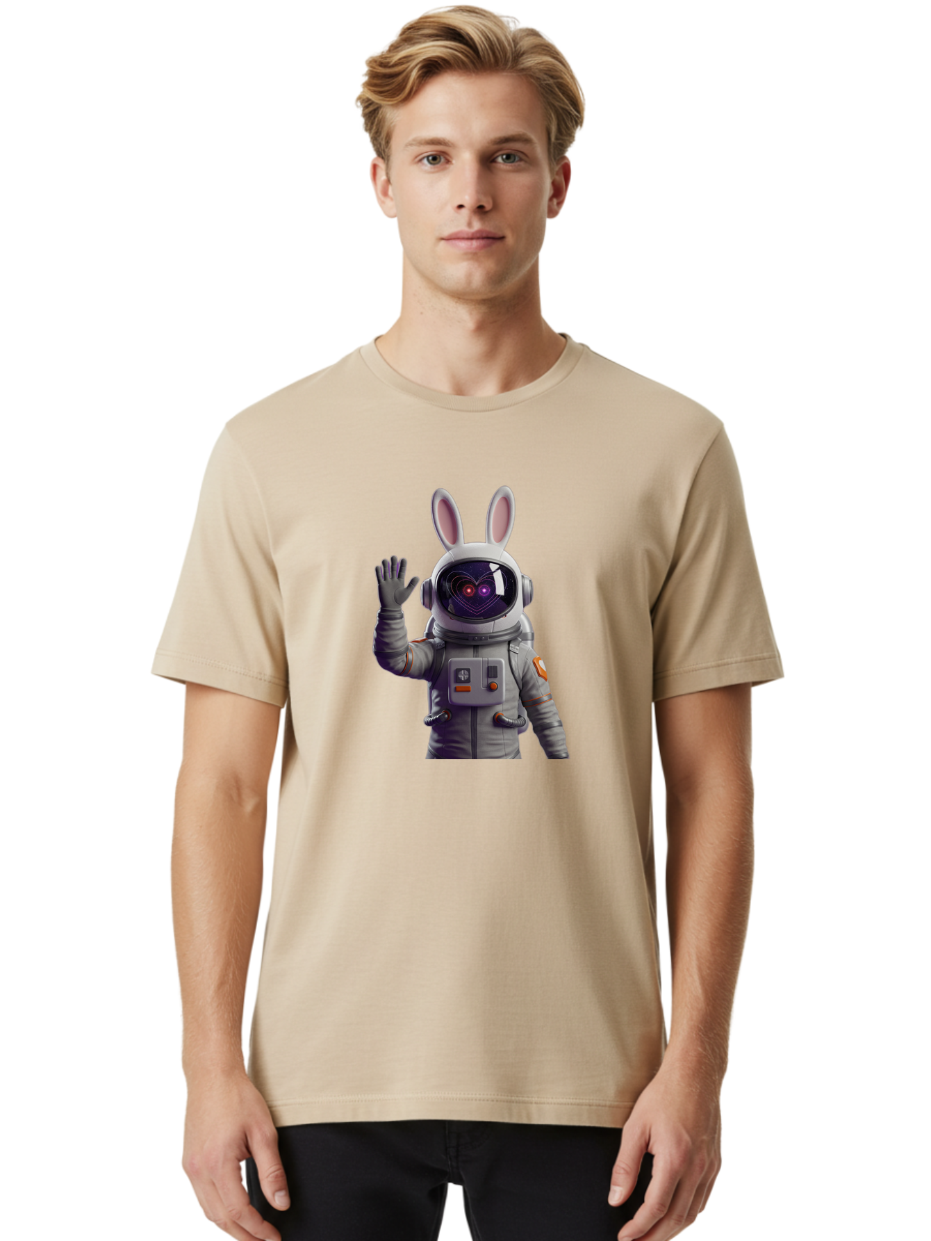 Astronaut-Bunny-3 Men'S Graphic Tee, 100% Cotton, Comfortable Casual Summer Wear, Machine Washable, Vintage Camera, Old Camera, Antique Camera, Black Camera, Classic Photography, Photography Equipment, Nostalgic Device, Film Camera, Camera Art Bah472 23