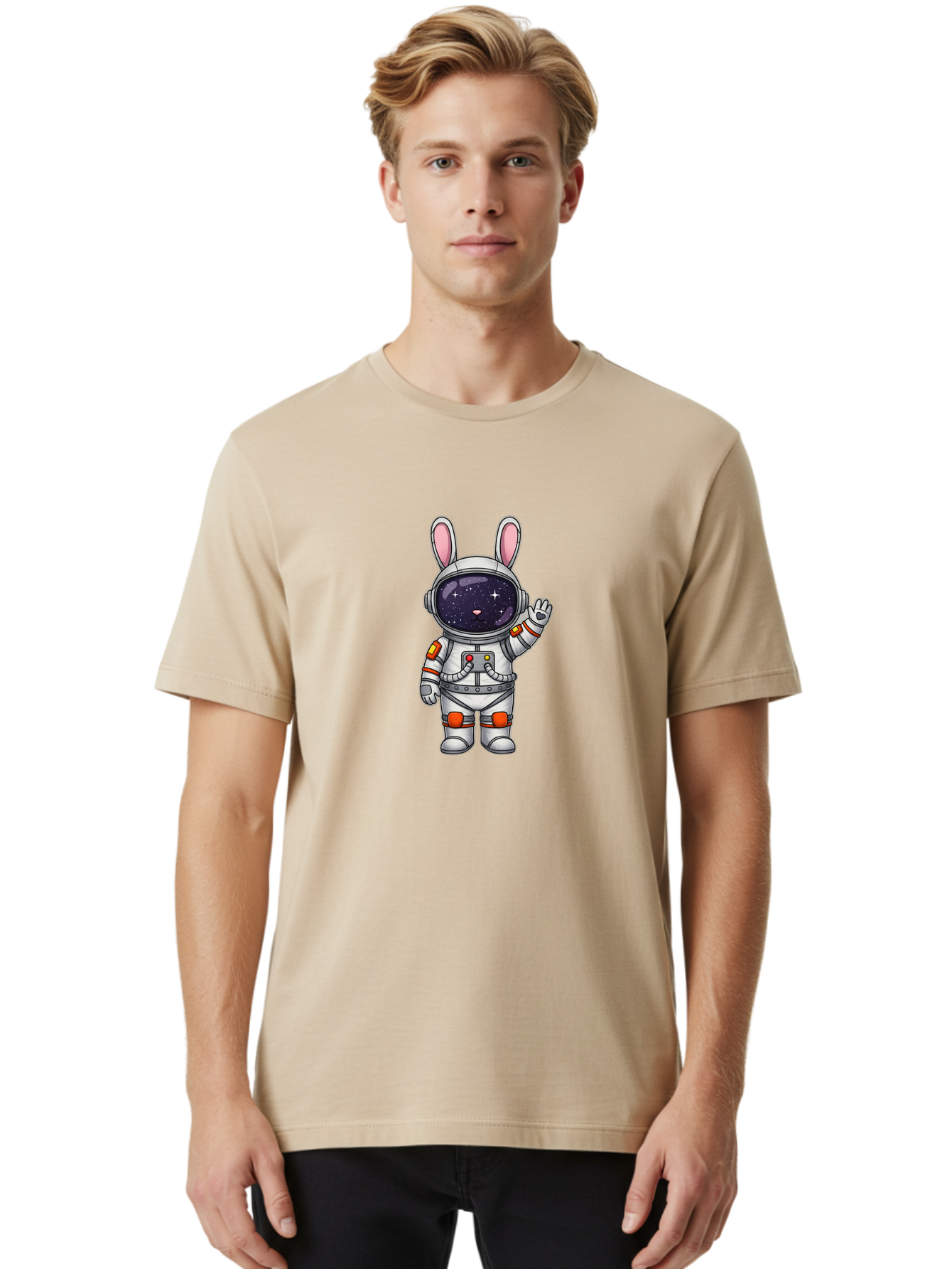 Astronaut-Bunny-6 Men'S Graphic Tee, 100% Cotton, Comfortable Casual Summer Wear, Machine Washable, Vintage Camera, Old Camera, Antique Camera, Black Camera, Classic Photography, Photography Equipment, Nostalgic Device, Film Camera, Camera Art Bah485 30