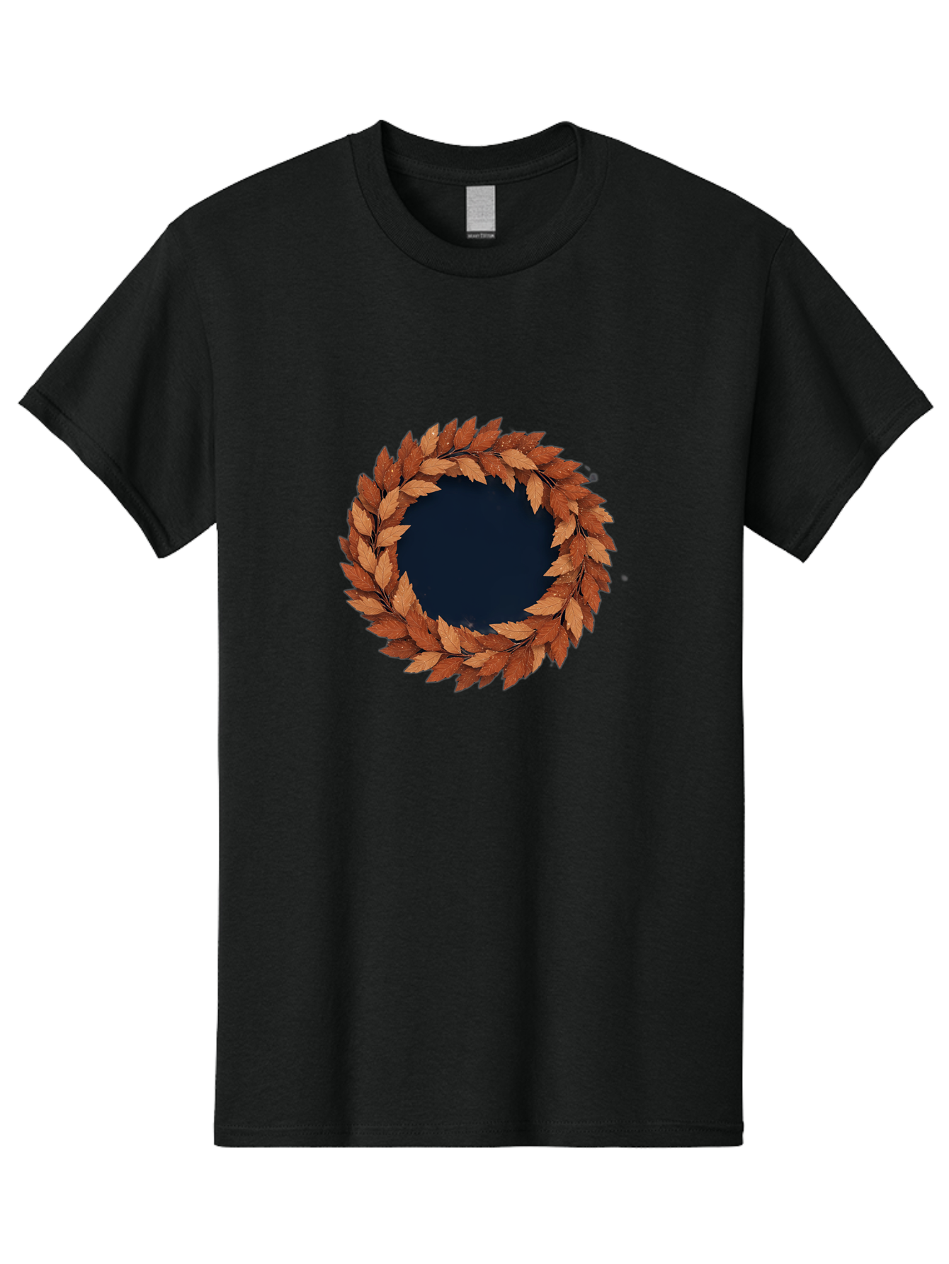 Autumn-Leaves-Wreath Men'S Graphic Tee, 100% Cotton, Comfortable Casual Summer Wear, Machine Washable, Vintage Camera, Old Camera, Antique Camera, Black Camera, Classic Photography, Photography Equipment, Nostalgic Device, Film Camera, Bah505 8