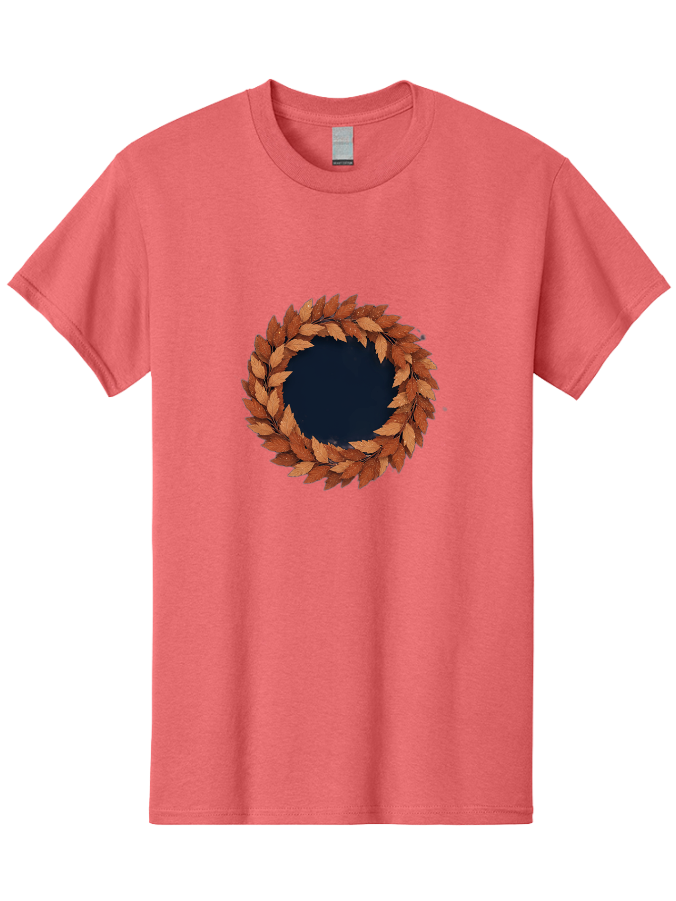 Autumn-Leaves-Wreath Men'S Graphic Tee, 100% Cotton, Comfortable Casual Summer Wear, Machine Washable, Vintage Camera, Old Camera, Antique Camera, Black Camera, Classic Photography, Photography Equipment, Nostalgic Device, Film Camera, Bah505 14