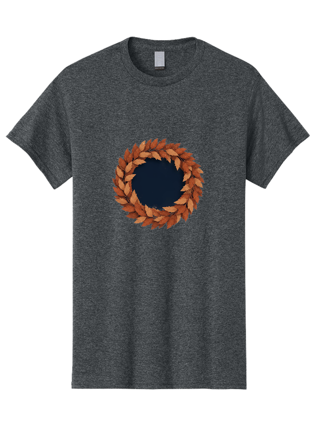Autumn-Leaves-Wreath Men'S Graphic Tee, 100% Cotton, Comfortable Casual Summer Wear, Machine Washable, Vintage Camera, Old Camera, Antique Camera, Black Camera, Classic Photography, Photography Equipment, Nostalgic Device, Film Camera, Bah505 10
