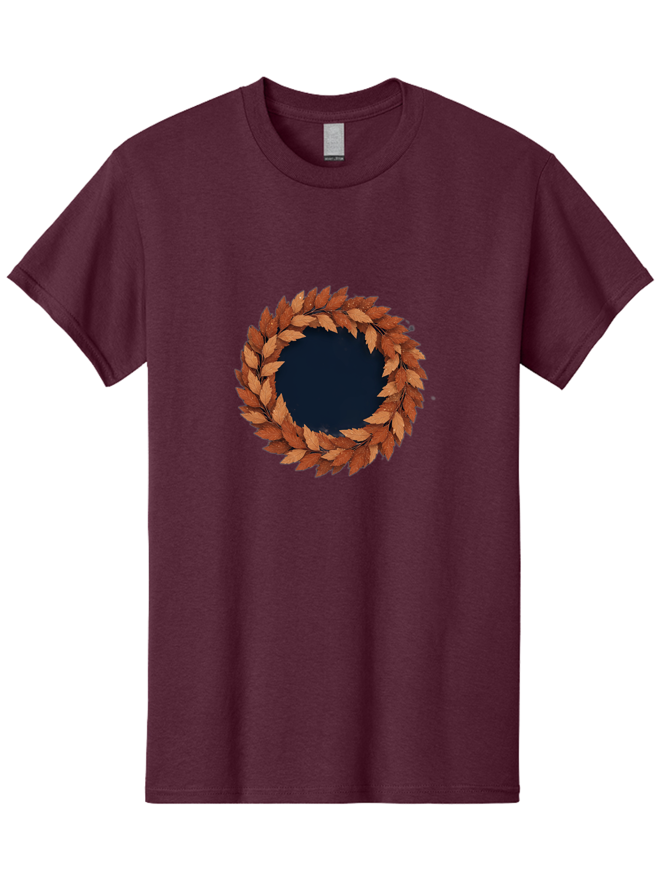 Autumn-Leaves-Wreath Men'S Graphic Tee, 100% Cotton, Comfortable Casual Summer Wear, Machine Washable, Vintage Camera, Old Camera, Antique Camera, Black Camera, Classic Photography, Photography Equipment, Nostalgic Device, Film Camera, Bah505 11