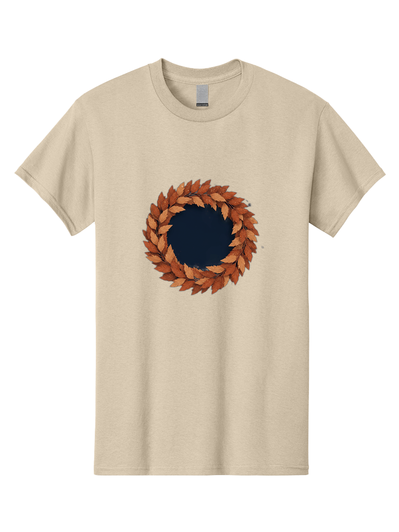 Autumn-Leaves-Wreath Men'S Graphic Tee, 100% Cotton, Comfortable Casual Summer Wear, Machine Washable, Vintage Camera, Old Camera, Antique Camera, Black Camera, Classic Photography, Photography Equipment, Nostalgic Device, Film Camera, Bah505 12