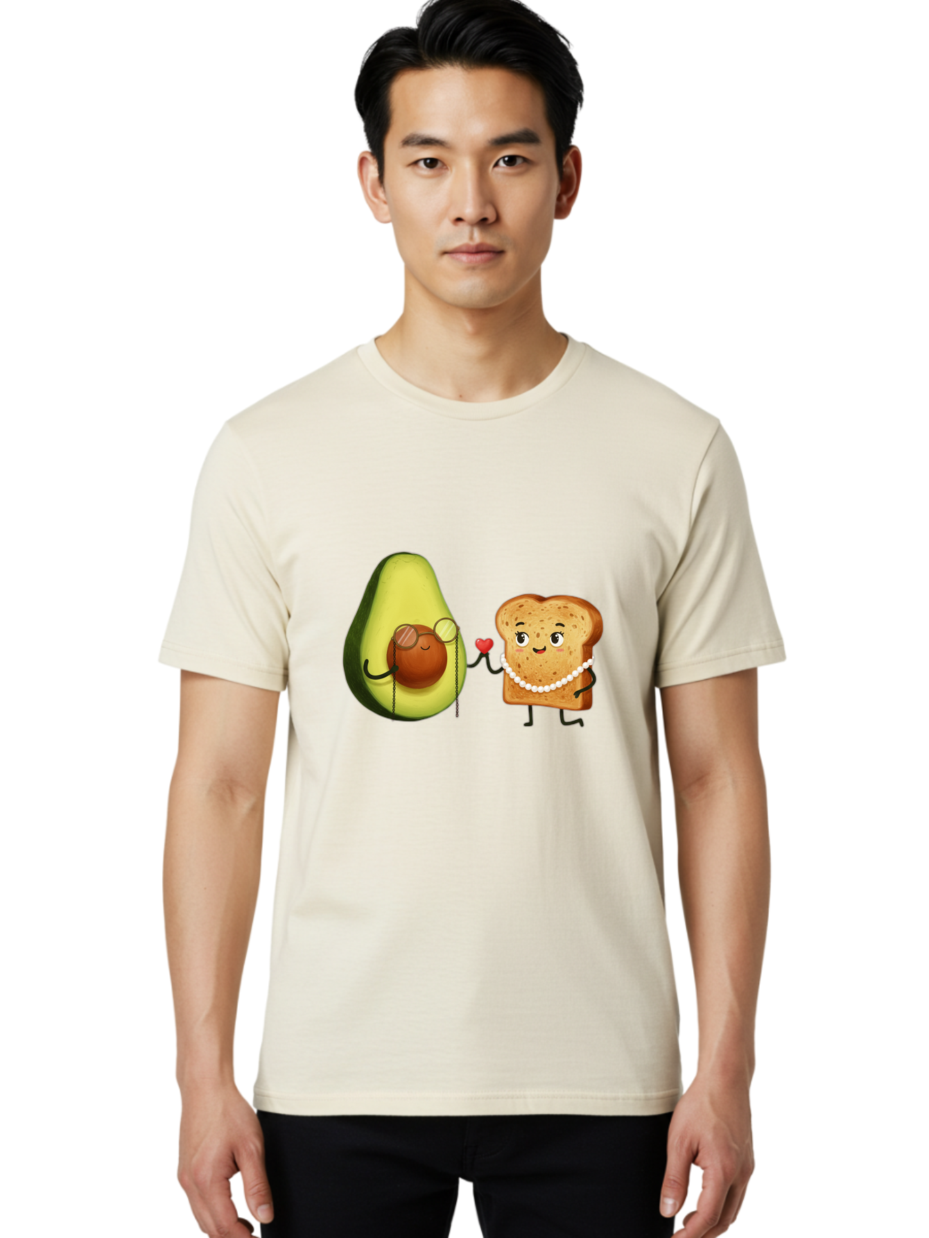 Avocado-Bread-Couple Men'S Graphic Tee, 100% Cotton, Comfortable Casual Summer Wear, Machine Washable, Vintage Camera, Old Camera, Antique Camera, Black Camera, Classic Photography, Photography Equipment, Nostalgic Device, Film Camera, Bah507 25