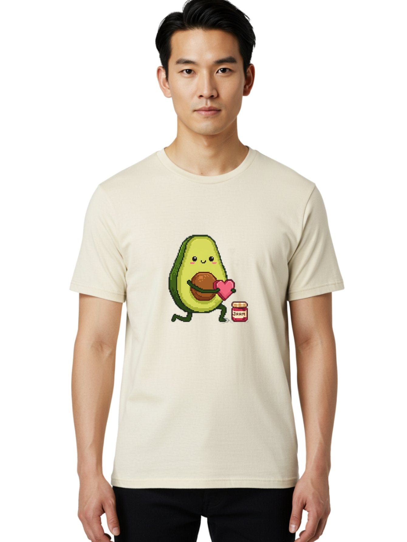 Avocado-Holding-Heart Men'S Graphic Tee, 100% Cotton, Comfortable Casual Summer Wear, Machine Washable, Vintage Camera, Old Camera, Antique Camera, Black Camera, Classic Photography, Photography Equipment, Nostalgic Device, Film Camera, Bah509 18