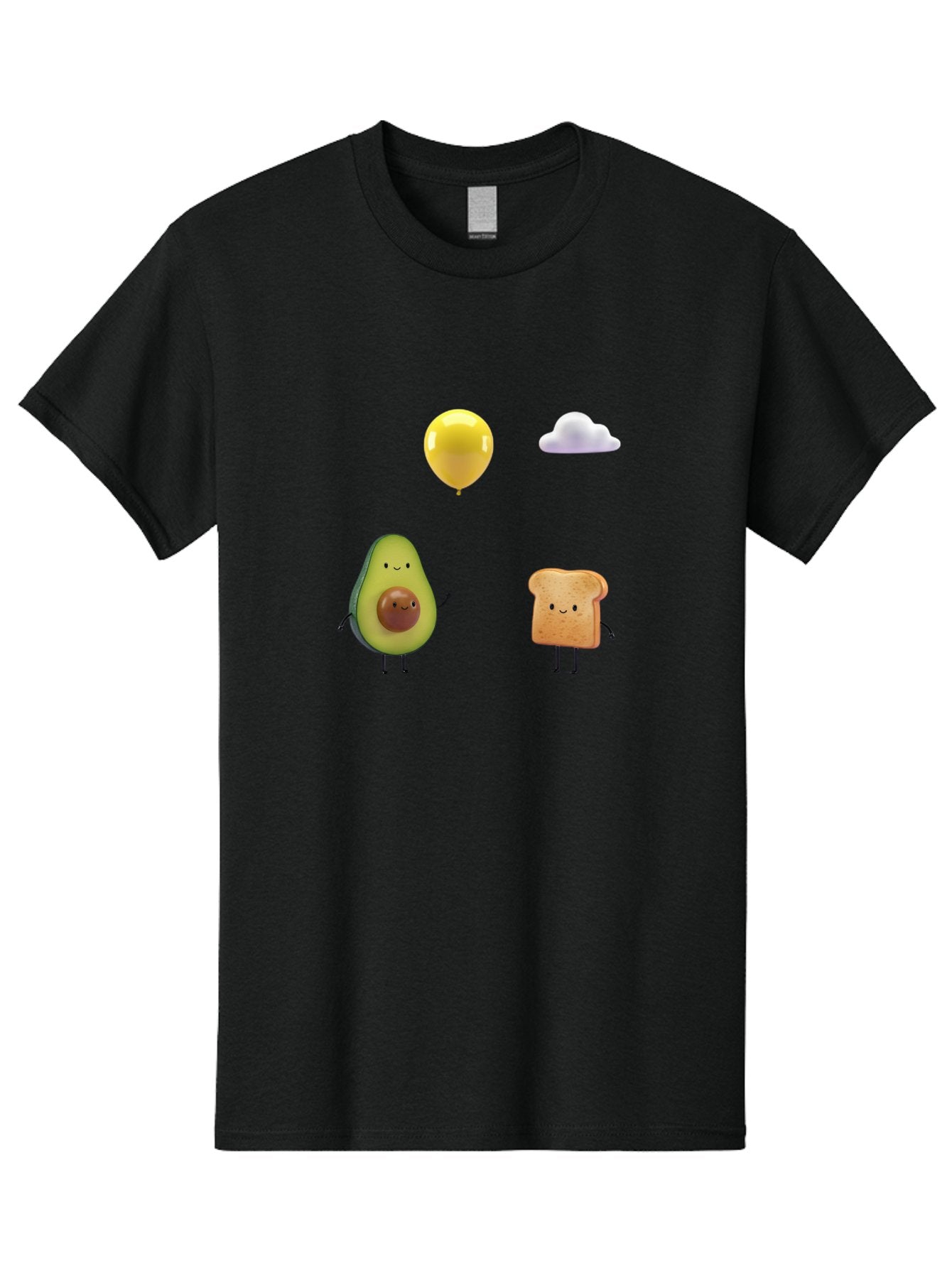 Avocado-Toast-Characters-1 Men'S Graphic Tee, 100% Cotton, Comfortable Casual Summer Wear, Machine Washable, Vintage Camera, Old Camera, Antique Camera, Black Camera, Classic Photography, Photography Equipment, Nostalgic Device, Film Camera, Bah531 3