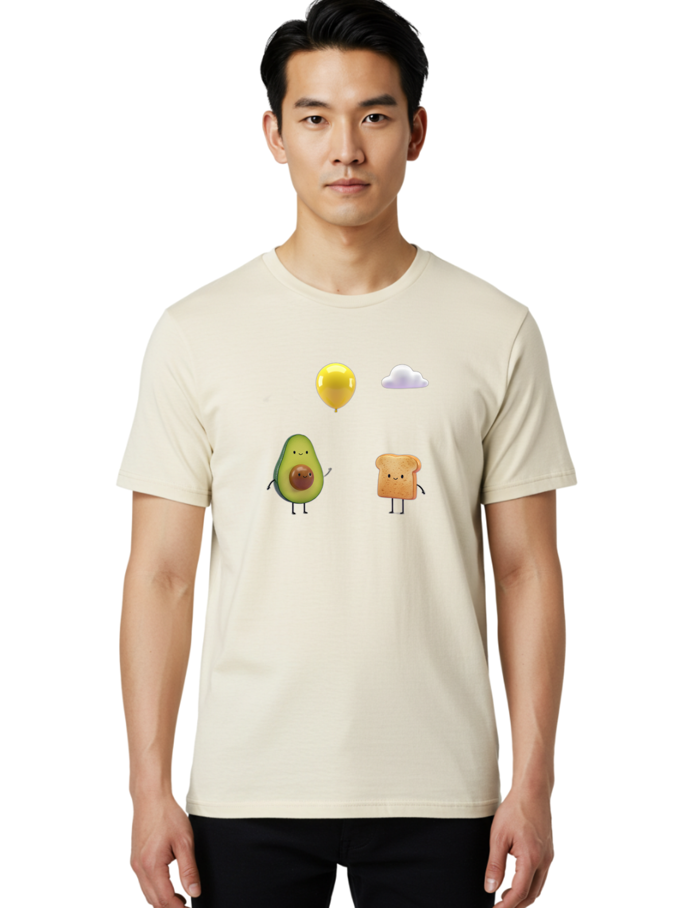 Avocado-Toast-Characters-1 Men'S Graphic Tee, 100% Cotton, Comfortable Casual Summer Wear, Machine Washable, Vintage Camera, Old Camera, Antique Camera, Black Camera, Classic Photography, Photography Equipment, Nostalgic Device, Film Camera, Bah531 17