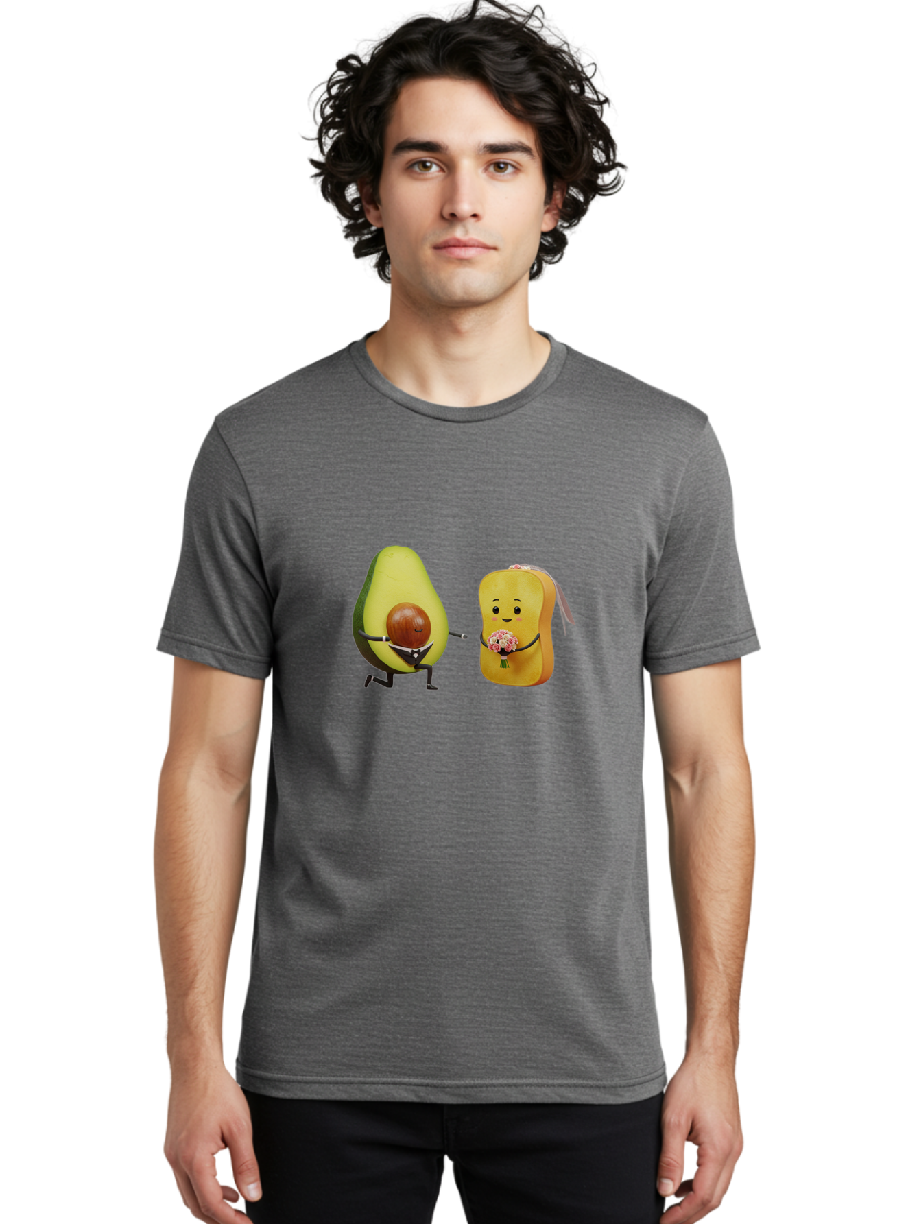 Avocado-Toast-Couple-1 Men'S Graphic Tee, 100% Cotton, Comfortable Casual Summer Wear, Machine Washable, Vintage Camera, Old Camera, Antique Camera, Black Camera, Classic Photography, Photography Equipment, Nostalgic Device, Film Camera, Bah533 26