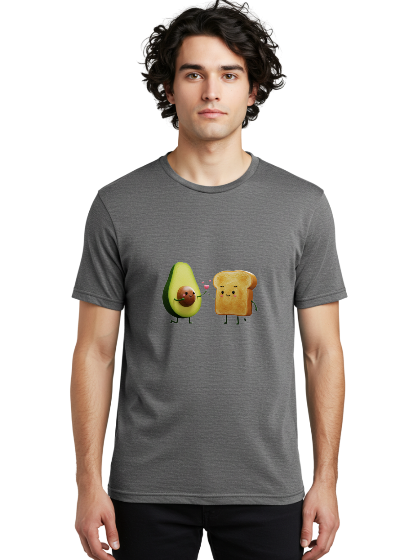 Avocado-Toast-Couple-2 Men'S Graphic Tee, 100% Cotton, Comfortable Casual Summer Wear, Machine Washable, Vintage Camera, Old Camera, Antique Camera, Black Camera, Classic Photography, Photography Equipment, Nostalgic Device, Film Camera, Bah534 30