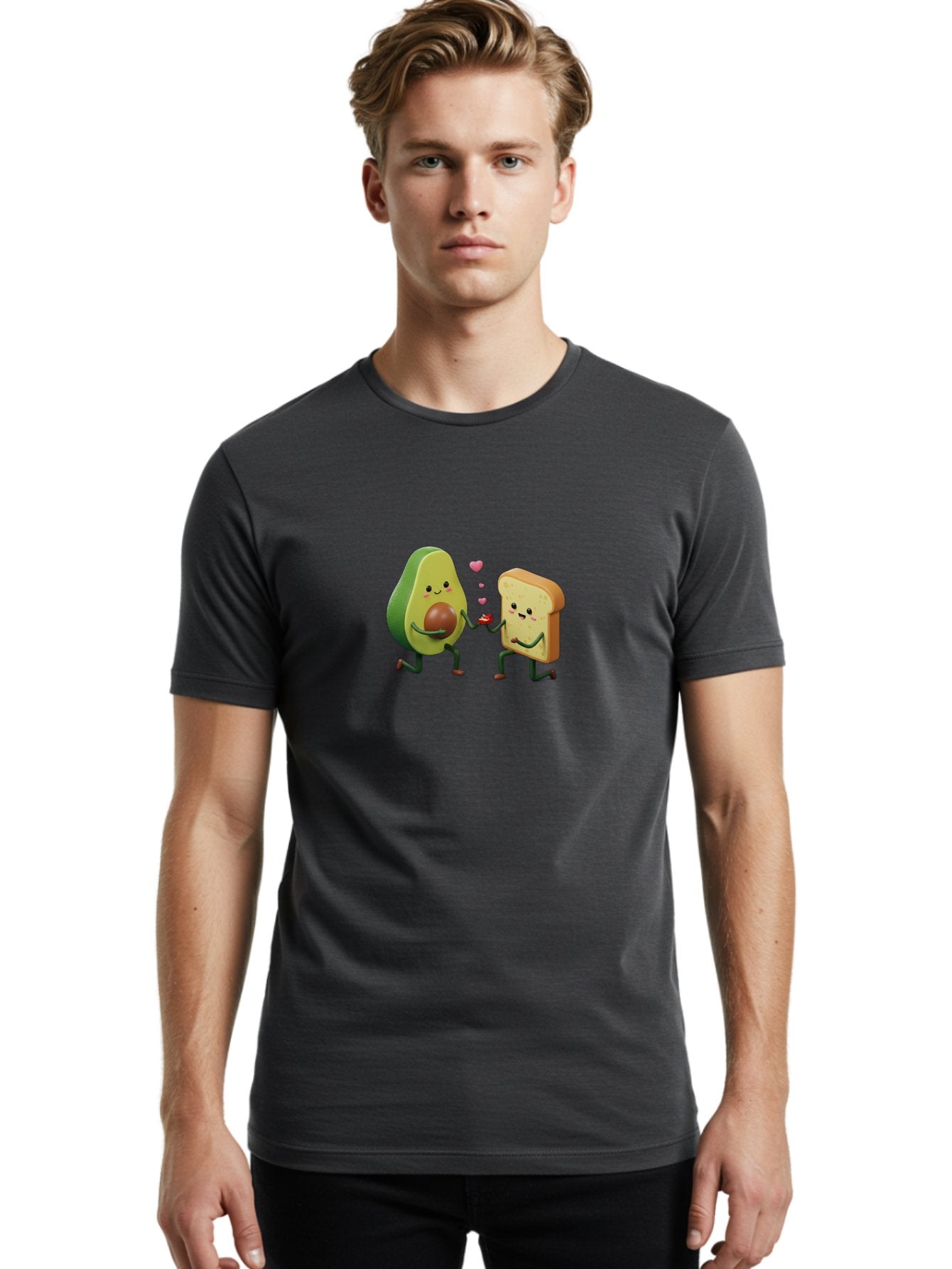 Avocado-Toast-Couple-3 Men'S Graphic Tee, 100% Cotton, Comfortable Casual Summer Wear, Machine Washable, Vintage Camera, Old Camera, Antique Camera, Black Camera, Classic Photography, Photography Equipment, Nostalgic Device, Film Camera, Bah535 27