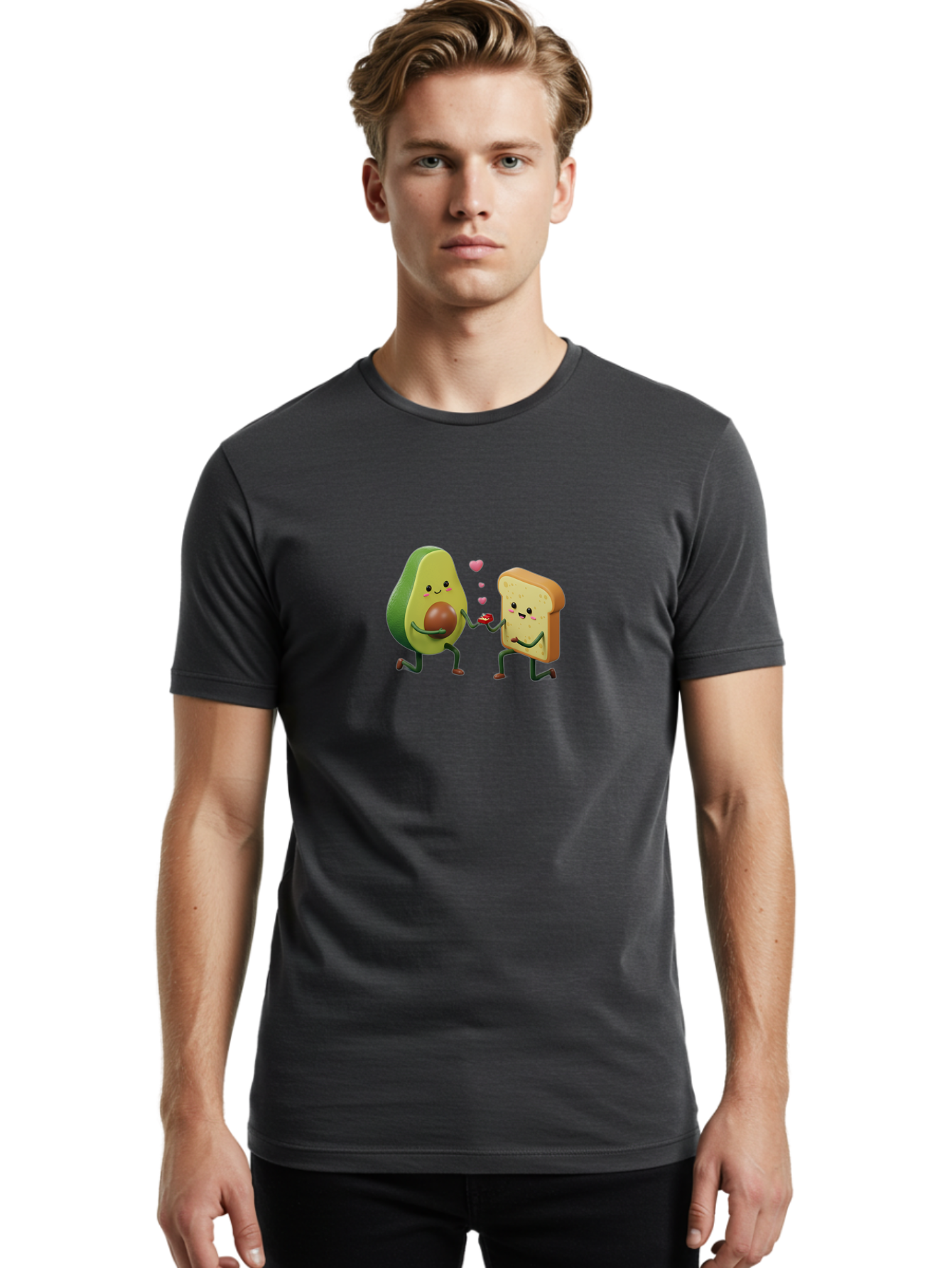 Avocado-Toast-Couple-3 Men'S Graphic Tee, 100% Cotton, Comfortable Casual Summer Wear, Machine Washable, Vintage Camera, Old Camera, Antique Camera, Black Camera, Classic Photography, Photography Equipment, Nostalgic Device, Film Camera, Bah535 19
