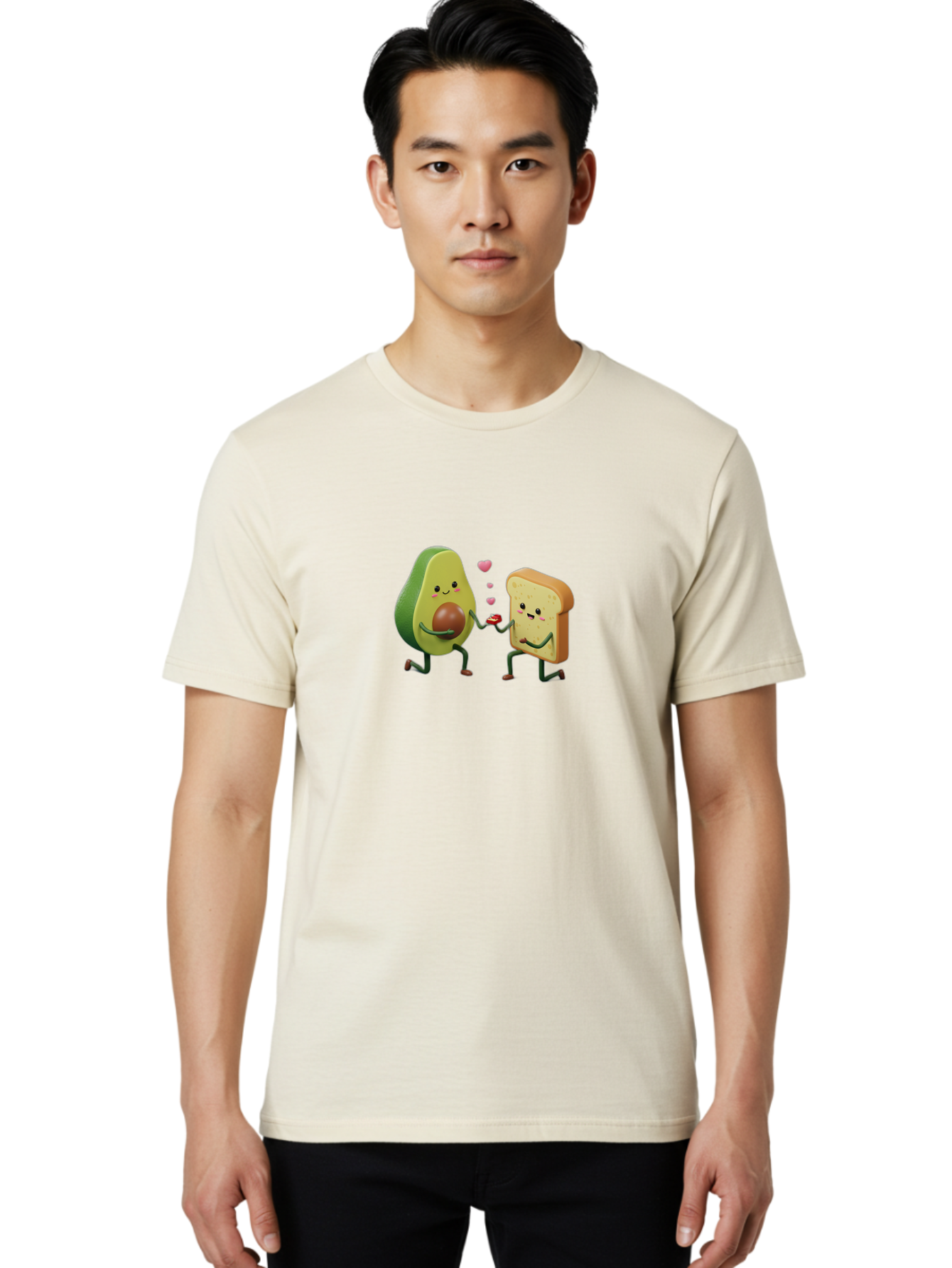 Avocado-Toast-Couple-3 Men'S Graphic Tee, 100% Cotton, Comfortable Casual Summer Wear, Machine Washable, Vintage Camera, Old Camera, Antique Camera, Black Camera, Classic Photography, Photography Equipment, Nostalgic Device, Film Camera, Bah535 25