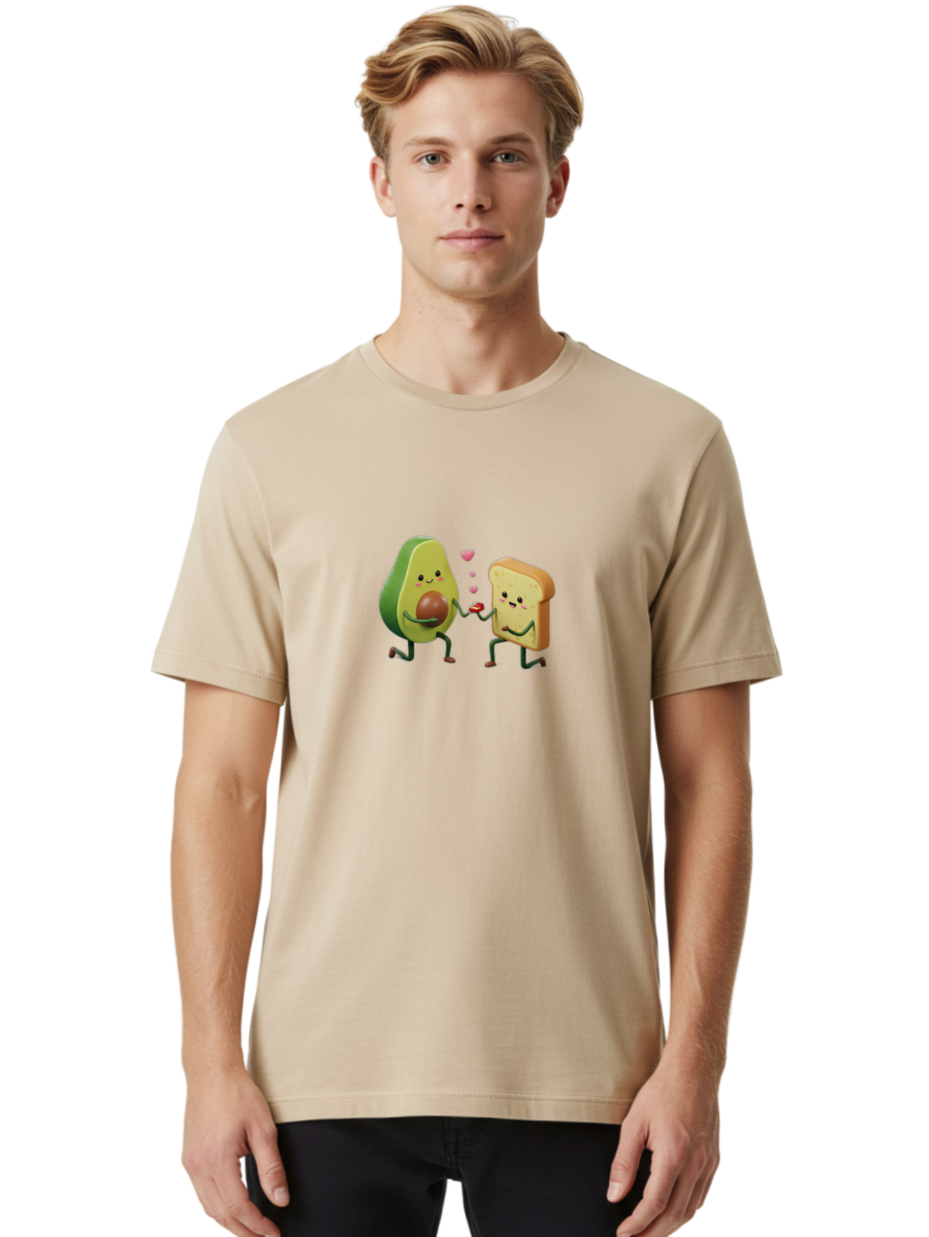 Avocado-Toast-Couple-3 Men'S Graphic Tee, 100% Cotton, Comfortable Casual Summer Wear, Machine Washable, Vintage Camera, Old Camera, Antique Camera, Black Camera, Classic Photography, Photography Equipment, Nostalgic Device, Film Camera, Bah535 24