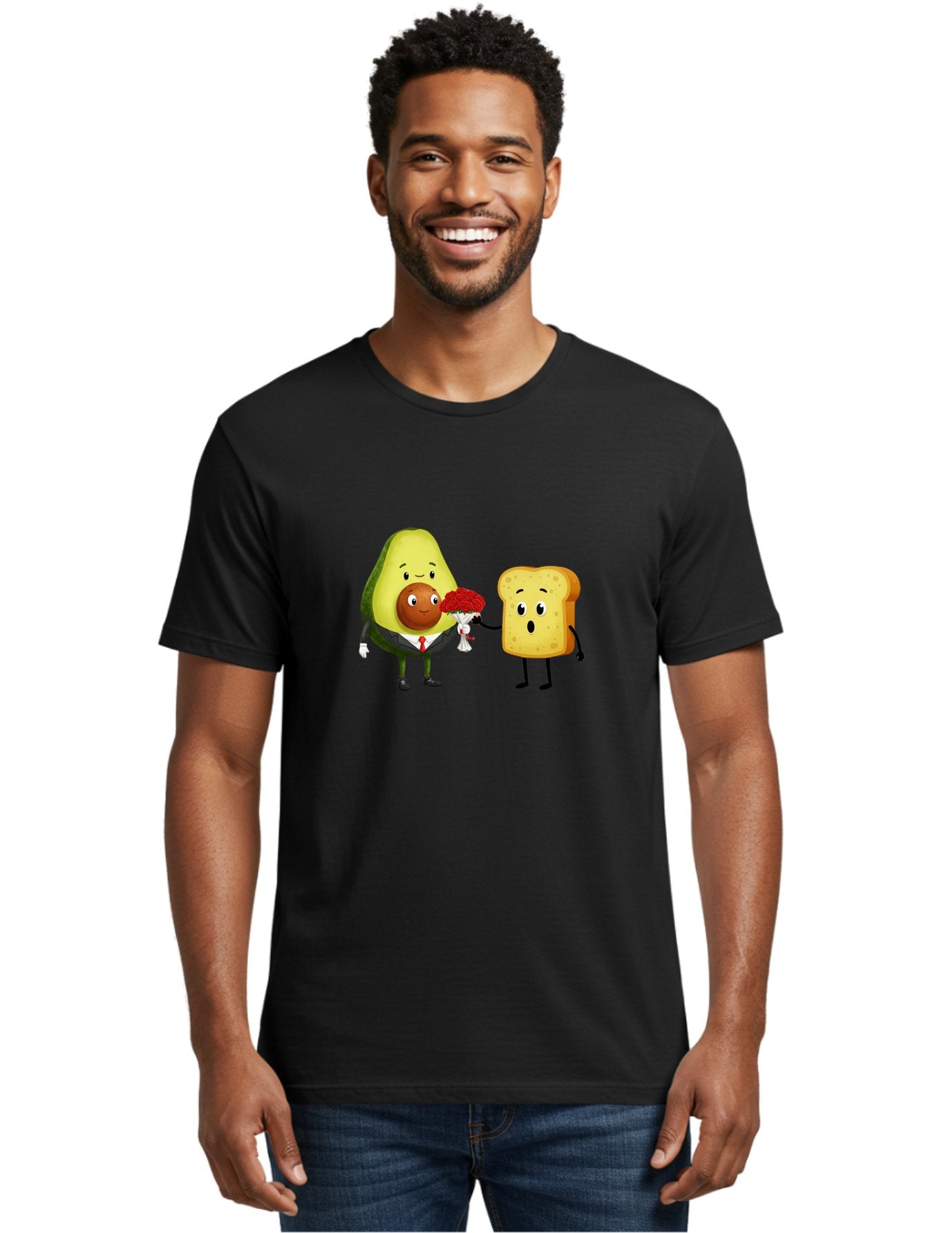 Avocado-Toast-Couple-4 Men'S Graphic Tee, 100% Cotton, Comfortable Casual Summer Wear, Machine Washable, Vintage Camera, Old Camera, Antique Camera, Black Camera, Classic Photography, Photography Equipment, Nostalgic Device, Film Camera, Bah536 20
