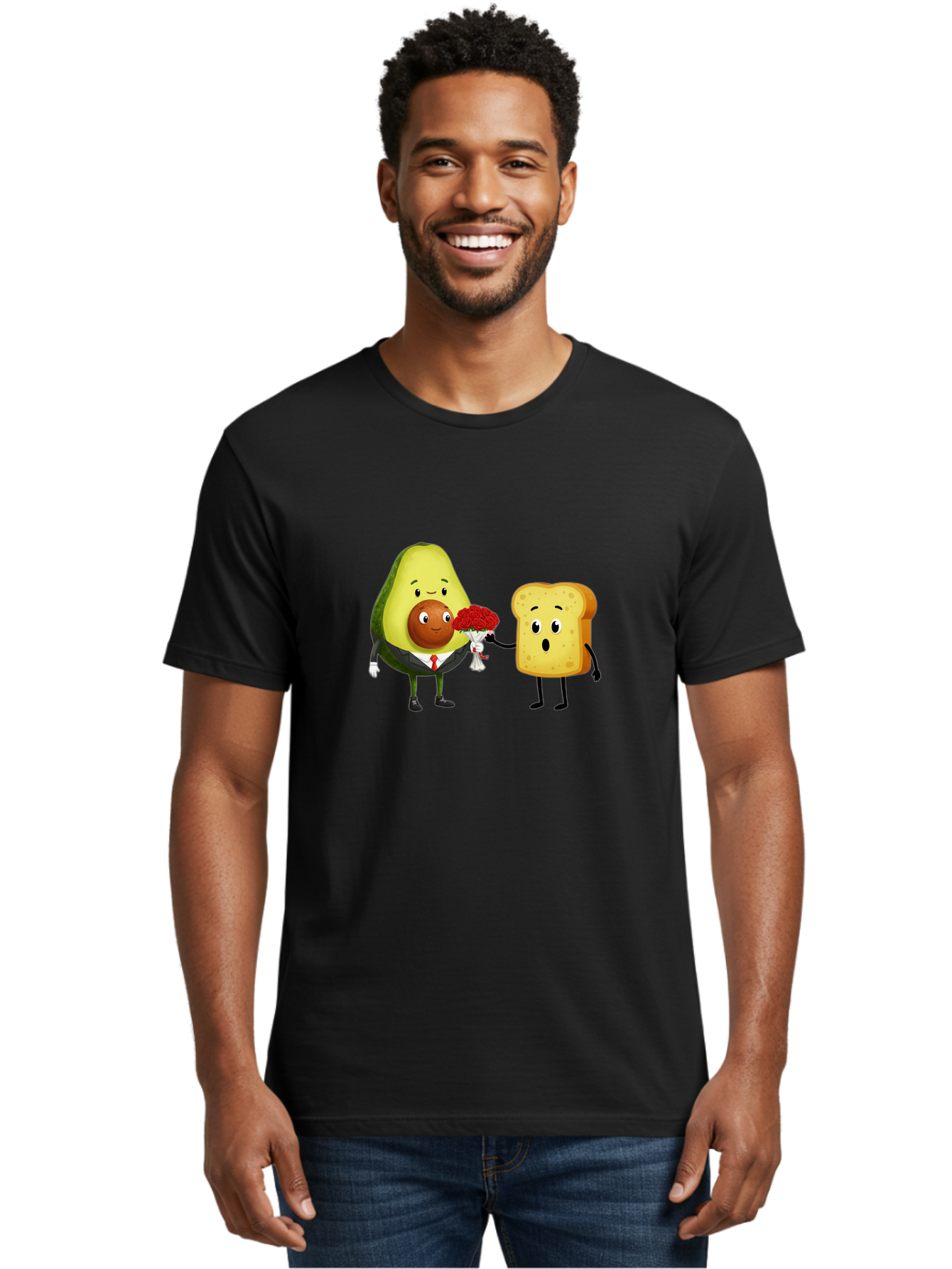 Avocado-Toast-Couple-4 Men'S Graphic Tee, 100% Cotton, Comfortable Casual Summer Wear, Machine Washable, Vintage Camera, Old Camera, Antique Camera, Black Camera, Classic Photography, Photography Equipment, Nostalgic Device, Film Camera, Bah536 30