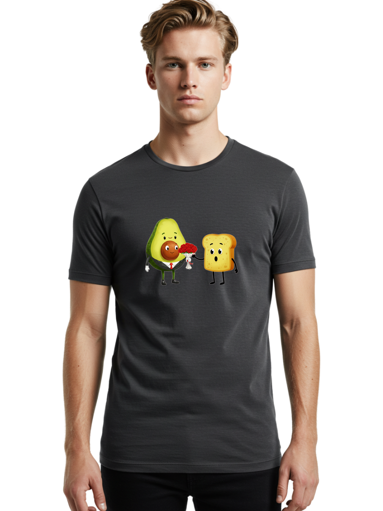 Avocado-Toast-Couple-4 Men'S Graphic Tee, 100% Cotton, Comfortable Casual Summer Wear, Machine Washable, Vintage Camera, Old Camera, Antique Camera, Black Camera, Classic Photography, Photography Equipment, Nostalgic Device, Film Camera, Bah536 29