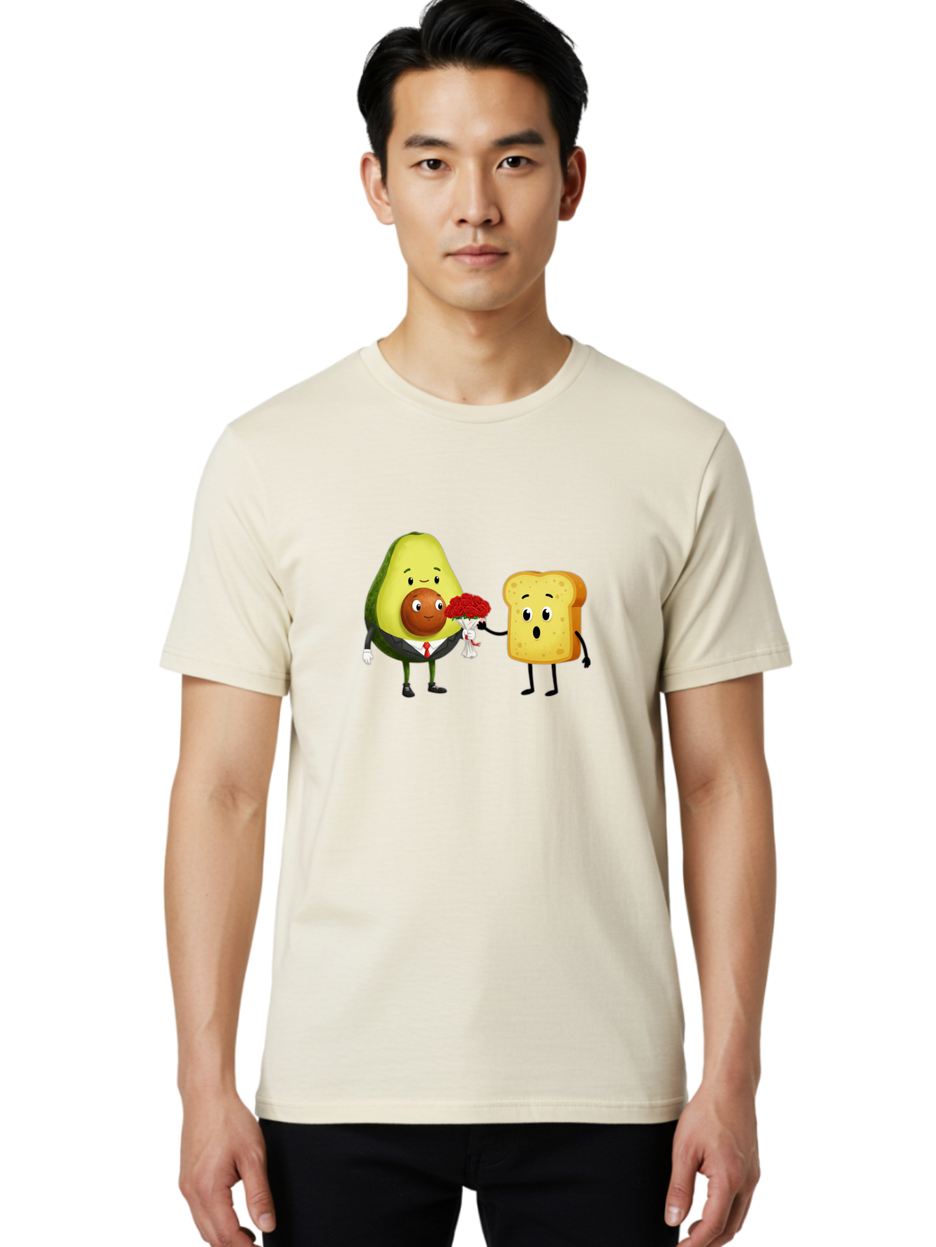 Avocado-Toast-Couple-4 Men'S Graphic Tee, 100% Cotton, Comfortable Casual Summer Wear, Machine Washable, Vintage Camera, Old Camera, Antique Camera, Black Camera, Classic Photography, Photography Equipment, Nostalgic Device, Film Camera, Bah536 18