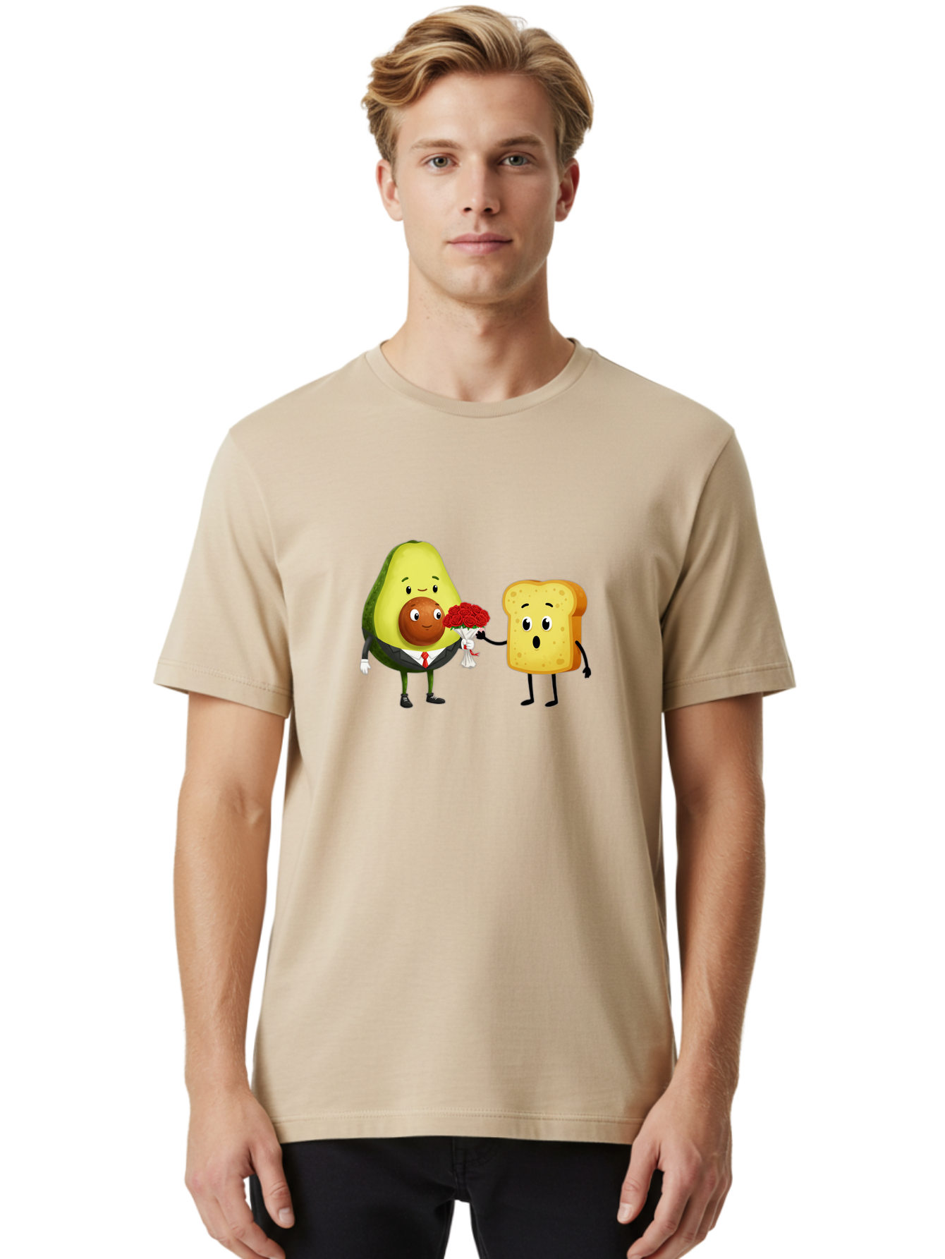 Avocado-Toast-Couple-4 Men'S Graphic Tee, 100% Cotton, Comfortable Casual Summer Wear, Machine Washable, Vintage Camera, Old Camera, Antique Camera, Black Camera, Classic Photography, Photography Equipment, Nostalgic Device, Film Camera, Bah536 20