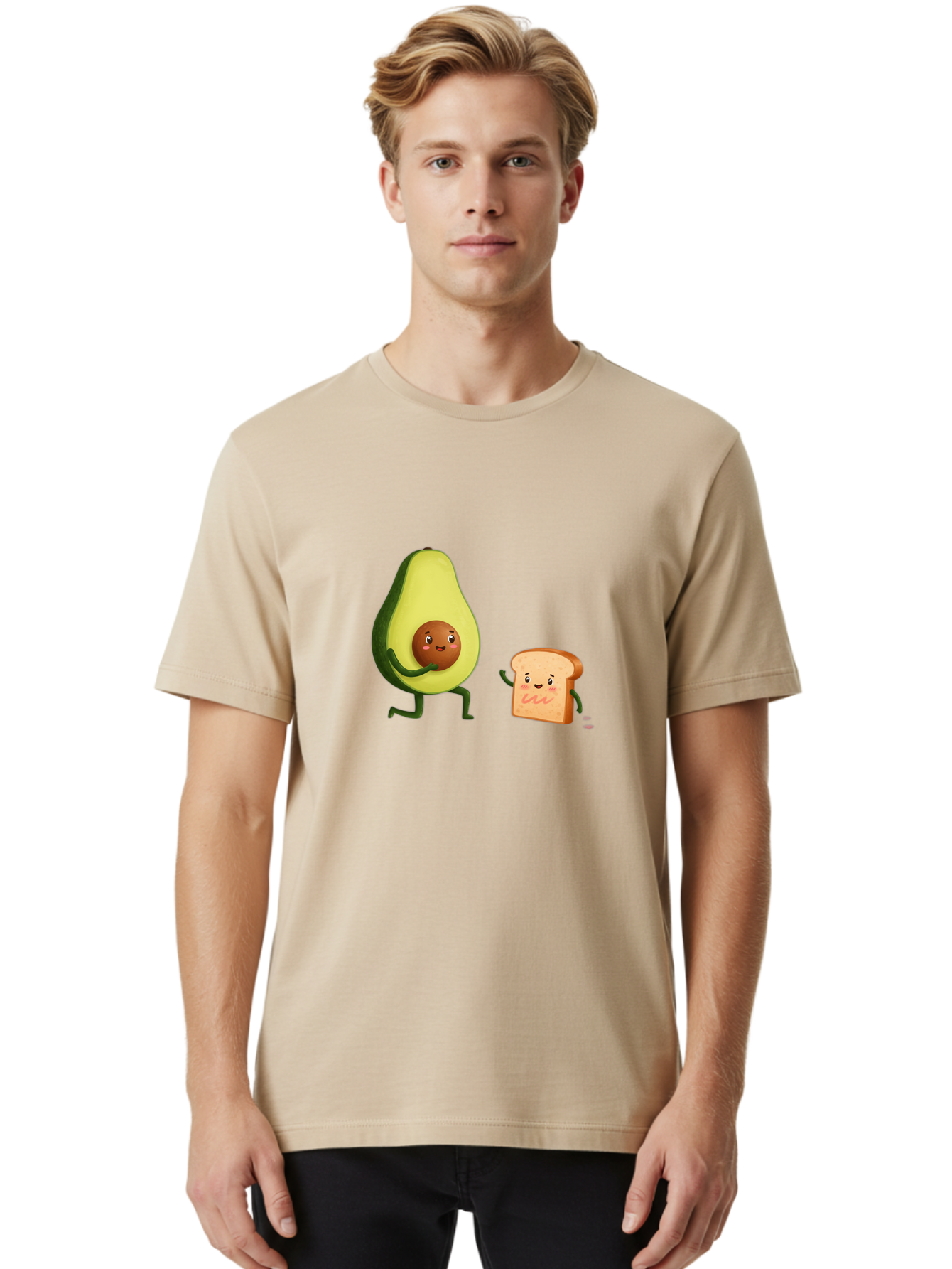 Avocado-Toast-Friends-1 Men'S Graphic Tee, 100% Cotton, Comfortable Casual Summer Wear, Machine Washable, Vintage Camera, Old Camera, Antique Camera, Black Camera, Classic Photography, Photography Equipment, Nostalgic Device, Film Camera, Bah539 22