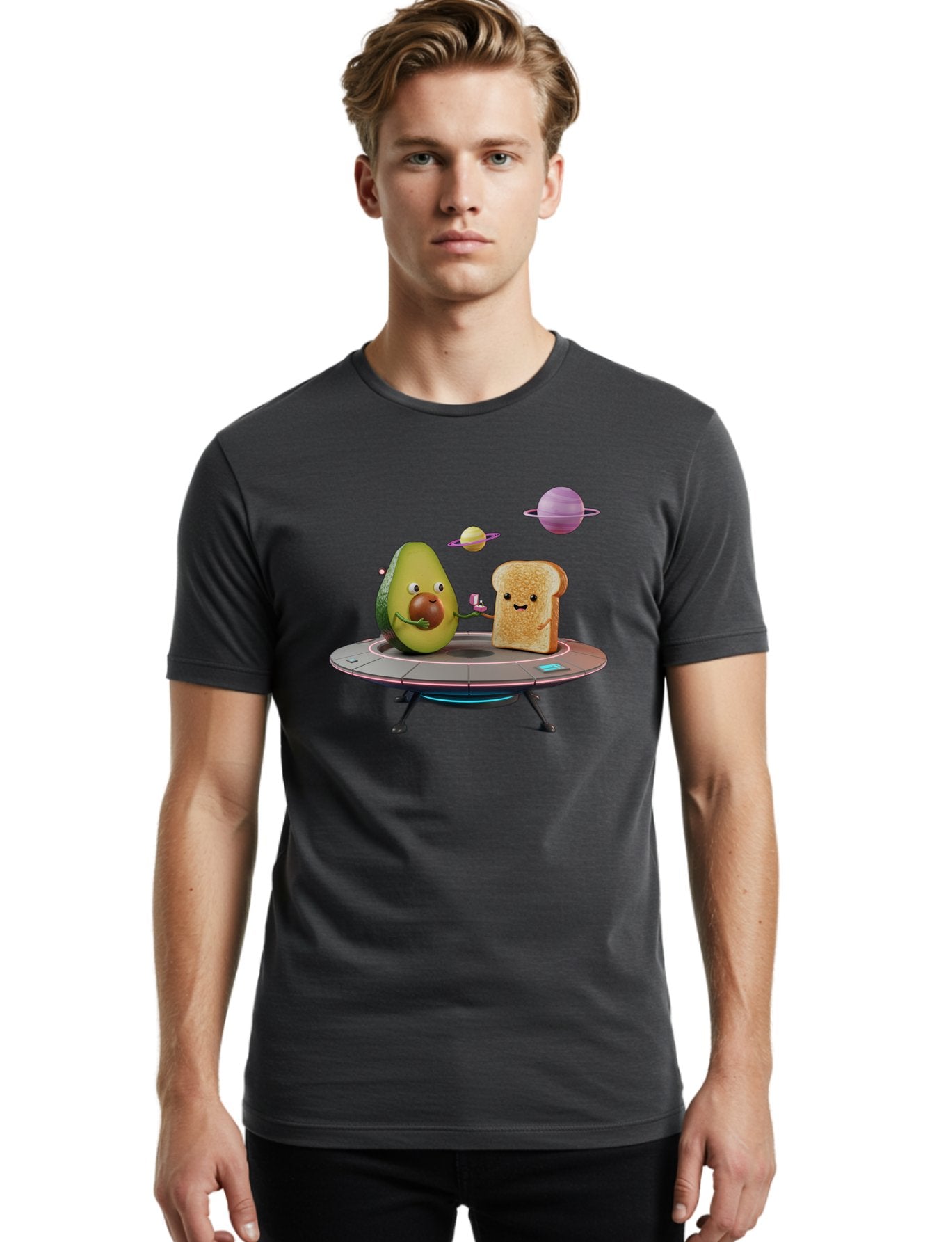 Avocado-Toast-Spacecraft Men'S Graphic Tee, 100% Cotton, Comfortable Casual Summer Wear, Machine Washable, Vintage Camera, Old Camera, Antique Camera, Black Camera, Classic Photography, Photography Equipment, Nostalgic Device, Film Camera, Bah546 23