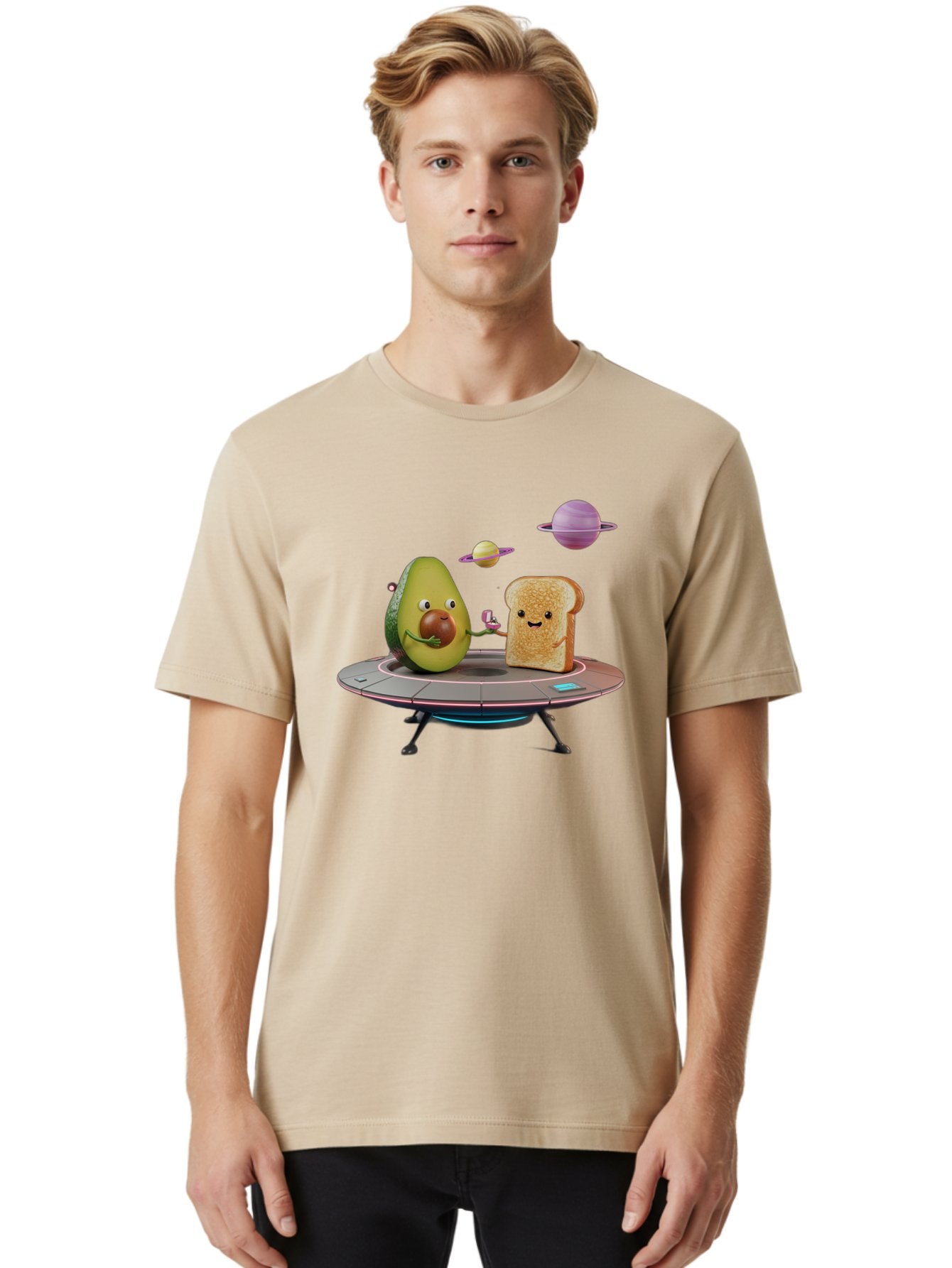Avocado-Toast-Spacecraft Men'S Graphic Tee, 100% Cotton, Comfortable Casual Summer Wear, Machine Washable, Vintage Camera, Old Camera, Antique Camera, Black Camera, Classic Photography, Photography Equipment, Nostalgic Device, Film Camera, Bah546 16