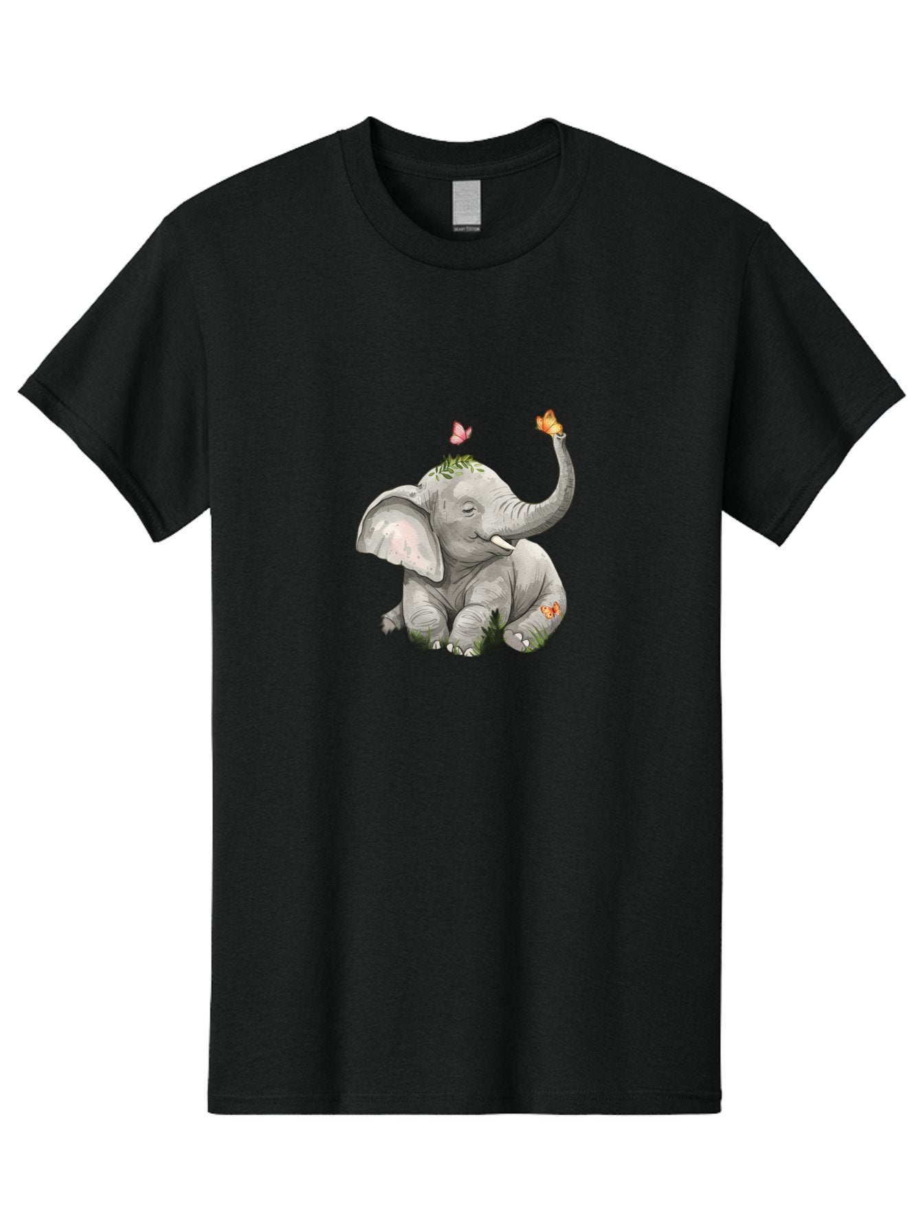 Baby-Elephant-With-Butterflies Men'S Graphic Tee, 100% Cotton, Comfortable Casual Summer Wear, Machine Washable, Vintage Camera, Old Camera, Antique Camera, Black Camera, Classic Photography, Photography Equipment, Nostalgic Device, Bah548 5