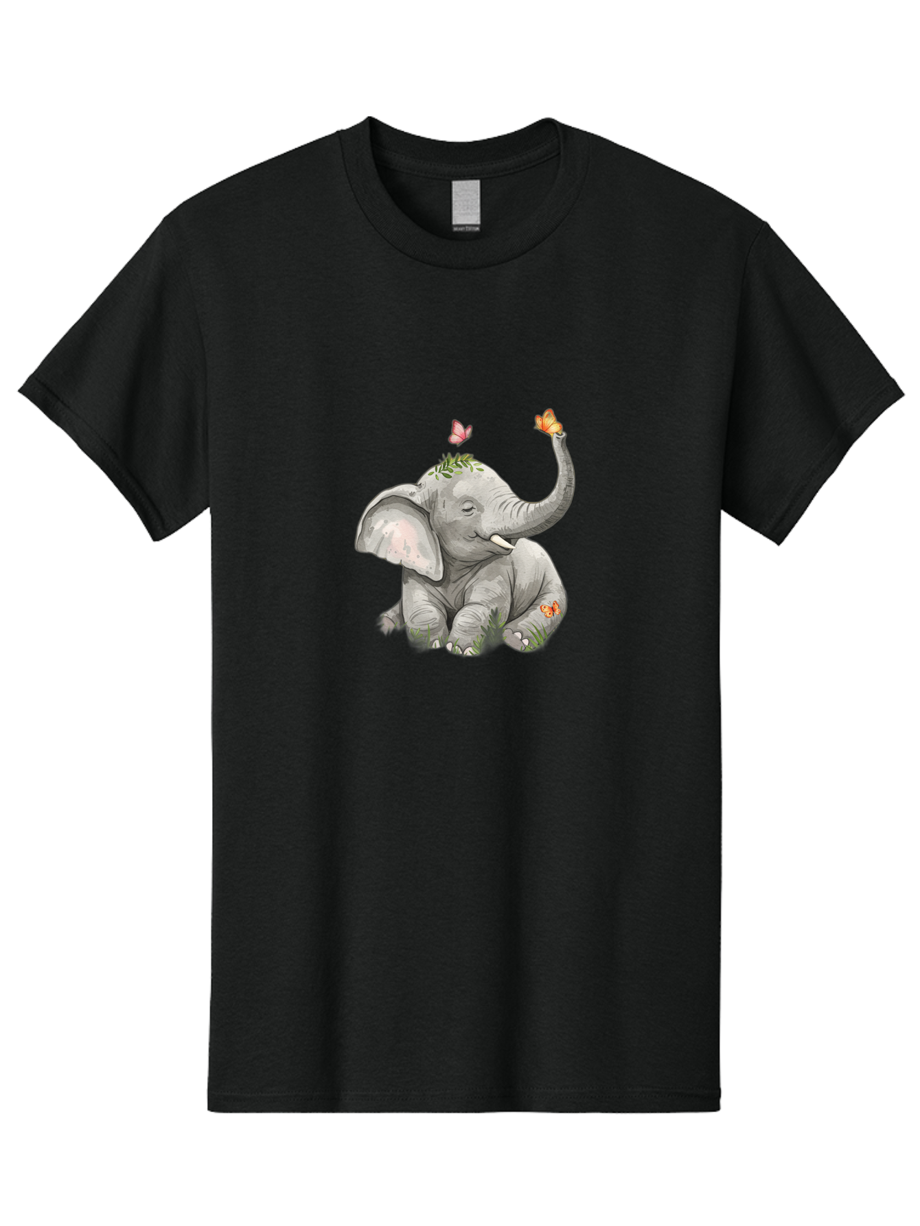 Baby-Elephant-With-Butterflies Men'S Graphic Tee, 100% Cotton, Comfortable Casual Summer Wear, Machine Washable, Vintage Camera, Old Camera, Antique Camera, Black Camera, Classic Photography, Photography Equipment, Nostalgic Device, Bah548 8