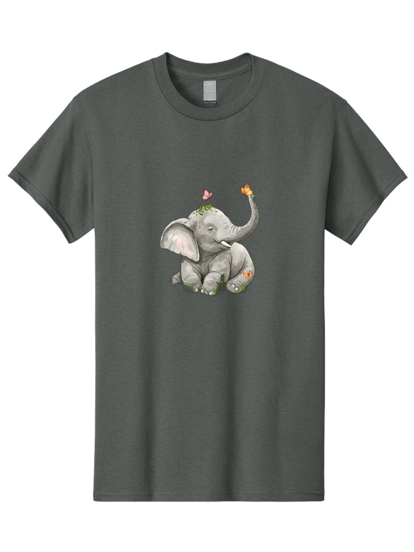 Baby-Elephant-With-Butterflies Men'S Graphic Tee, 100% Cotton, Comfortable Casual Summer Wear, Machine Washable, Vintage Camera, Old Camera, Antique Camera, Black Camera, Classic Photography, Photography Equipment, Nostalgic Device, Bah548 4