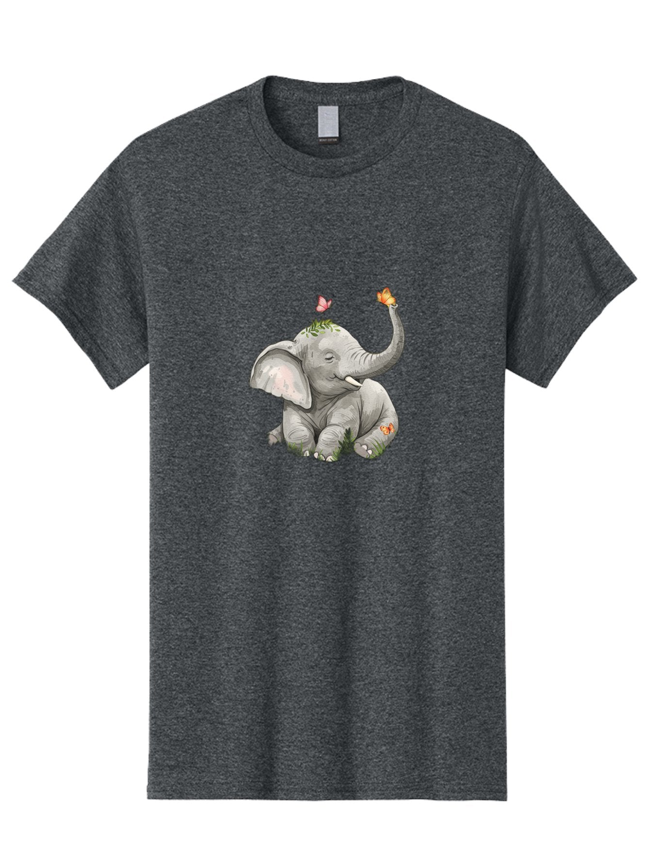Baby-Elephant-With-Butterflies Men'S Graphic Tee, 100% Cotton, Comfortable Casual Summer Wear, Machine Washable, Vintage Camera, Old Camera, Antique Camera, Black Camera, Classic Photography, Photography Equipment, Nostalgic Device, Bah548 8