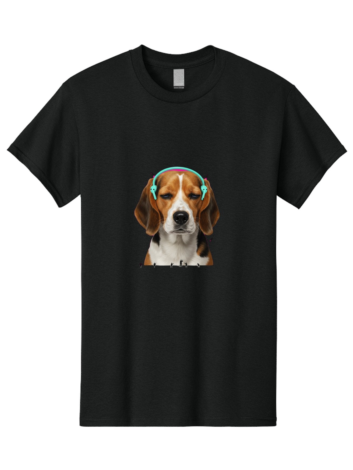 Beagle-Headphones Men'S Graphic Tee, 100% Cotton, Comfortable Casual Summer Wear, Machine Washable, Vintage Camera, Old Camera, Antique Camera, Black Camera, Classic Photography, Photography Equipment, Nostalgic Device, Film Camera, Camera Art Bah566 8