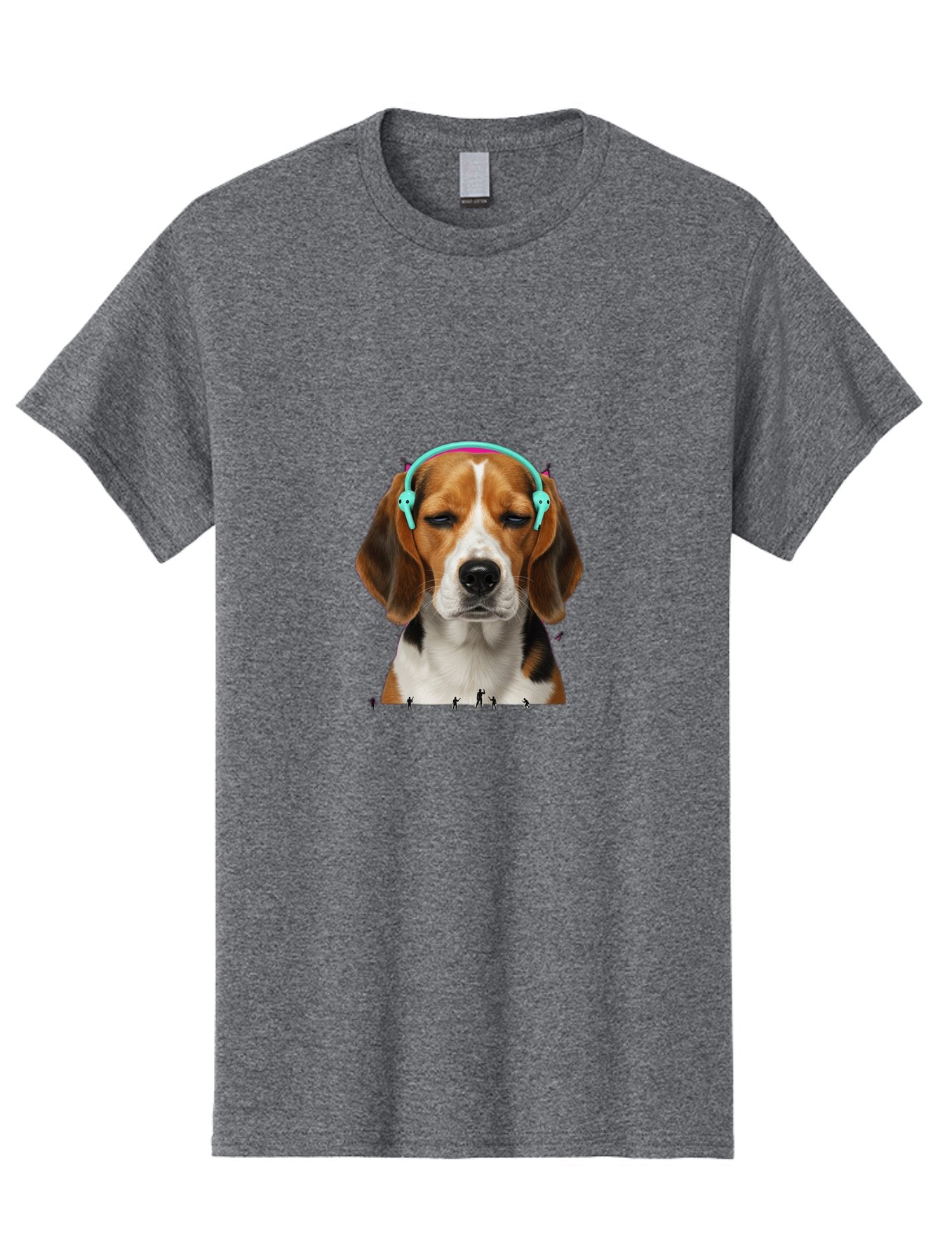 Beagle-Headphones Men'S Graphic Tee, 100% Cotton, Comfortable Casual Summer Wear, Machine Washable, Vintage Camera, Old Camera, Antique Camera, Black Camera, Classic Photography, Photography Equipment, Nostalgic Device, Film Camera, Camera Art Bah566 13