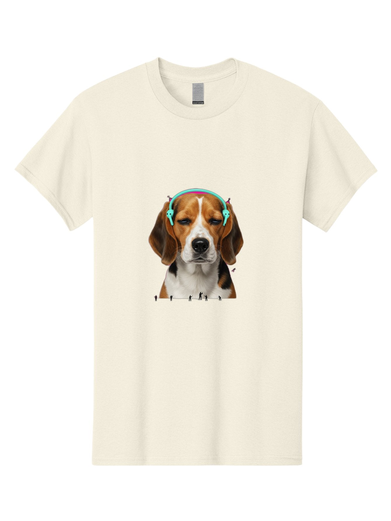 Beagle-Headphones Men'S Graphic Tee, 100% Cotton, Comfortable Casual Summer Wear, Machine Washable, Vintage Camera, Old Camera, Antique Camera, Black Camera, Classic Photography, Photography Equipment, Nostalgic Device, Film Camera, Camera Art Bah566 9