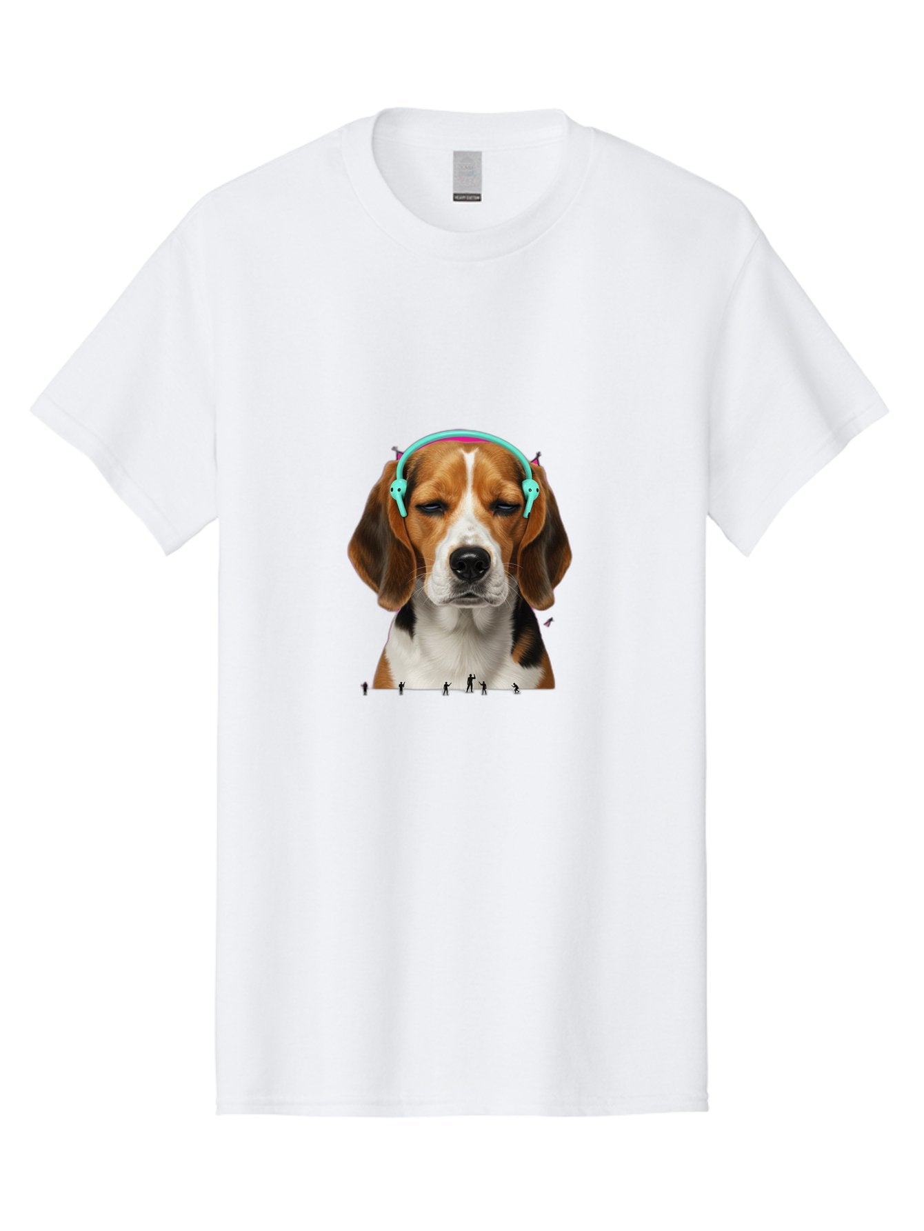Beagle-Headphones Men'S Graphic Tee, 100% Cotton, Comfortable Casual Summer Wear, Machine Washable, Vintage Camera, Old Camera, Antique Camera, Black Camera, Classic Photography, Photography Equipment, Nostalgic Device, Film Camera, Camera Art Bah566 4