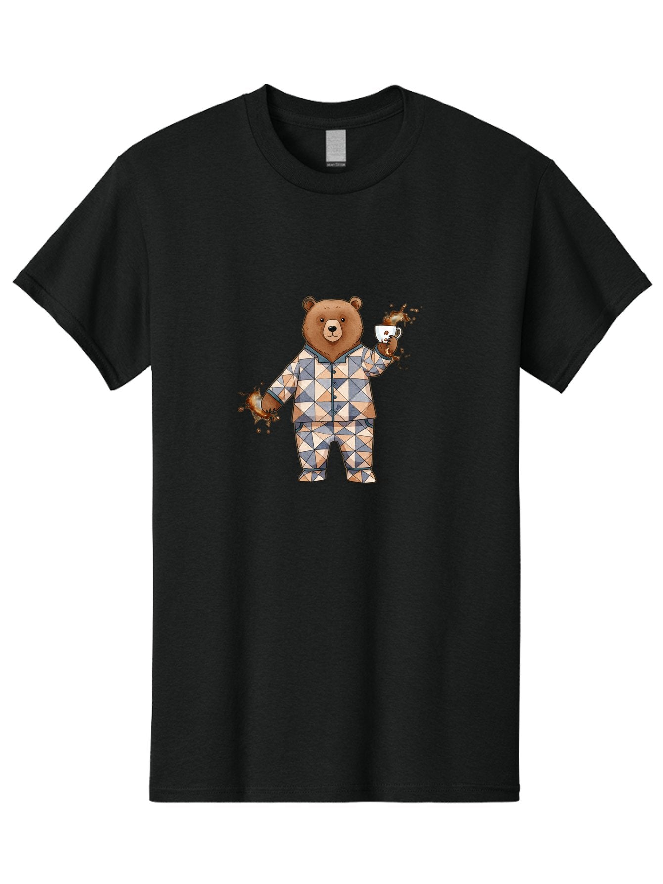 Bear-In-Pajamas-4 Men'S Graphic Tee, 100% Cotton, Comfortable Casual Summer Wear, Machine Washable, Vintage Camera, Old Camera, Antique Camera, Black Camera, Classic Photography, Photography Equipment, Nostalgic Device, Film Camera, Camera Art Bah572 13