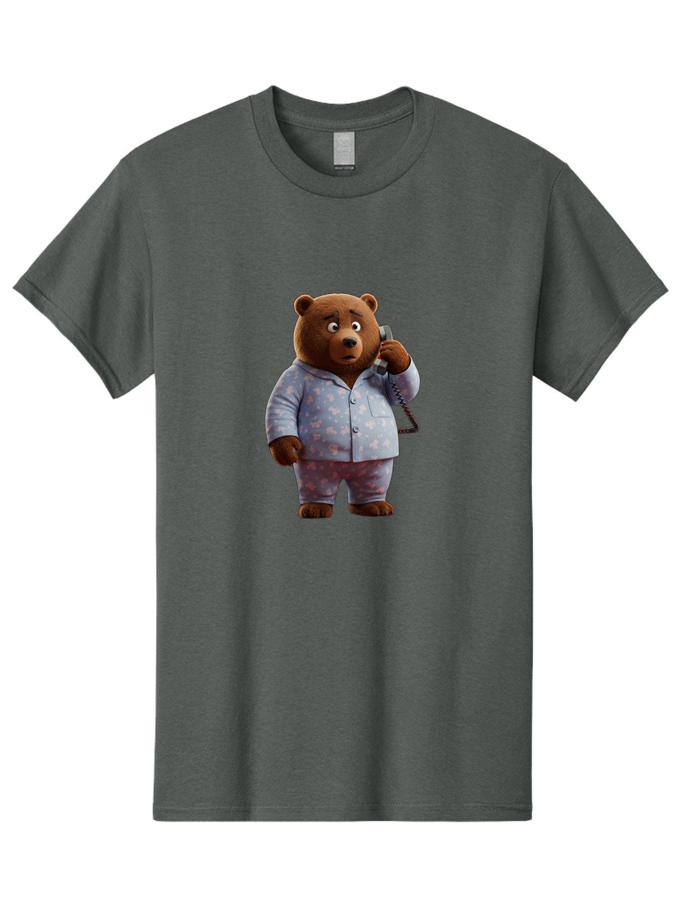 Bear-On-Phone Men'S Graphic Tee, 100% Cotton, Comfortable Casual Summer Wear, Machine Washable, Vintage Camera, Old Camera, Antique Camera, Black Camera, Classic Photography, Photography Equipment, Nostalgic Device, Film Camera, Camera Art Bah586 13