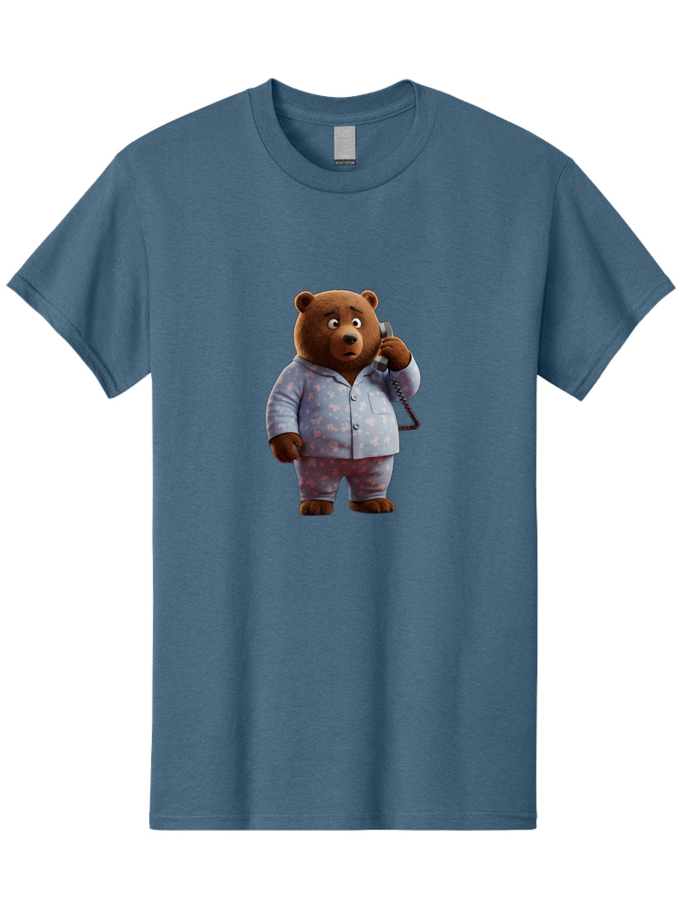 Bear-On-Phone Men'S Graphic Tee, 100% Cotton, Comfortable Casual Summer Wear, Machine Washable, Vintage Camera, Old Camera, Antique Camera, Black Camera, Classic Photography, Photography Equipment, Nostalgic Device, Film Camera, Camera Art Bah586 3