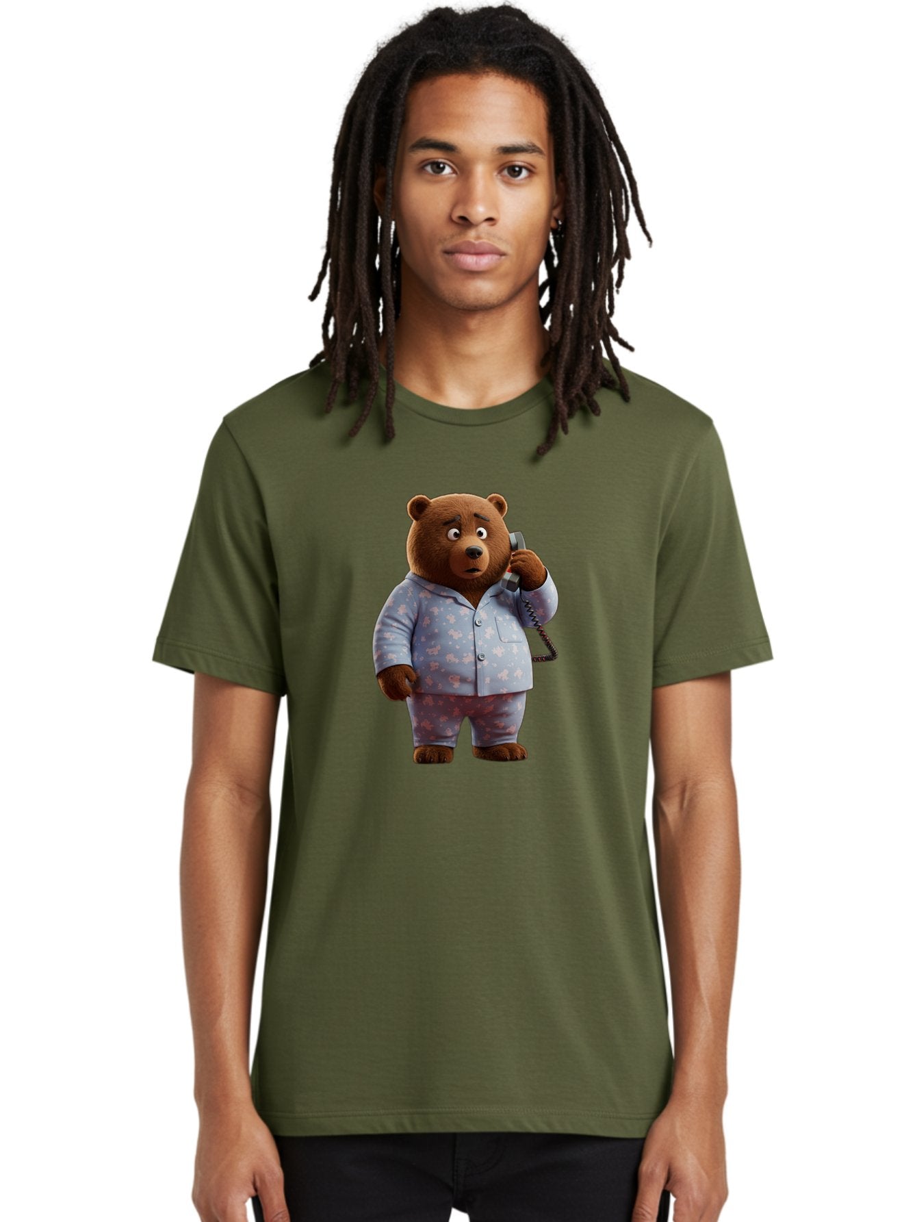 Bear-On-Phone Men'S Graphic Tee, 100% Cotton, Comfortable Casual Summer Wear, Machine Washable, Vintage Camera, Old Camera, Antique Camera, Black Camera, Classic Photography, Photography Equipment, Nostalgic Device, Film Camera, Camera Art Bah586 19